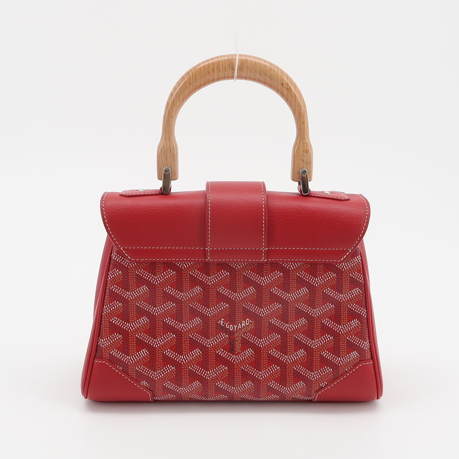 Goyard Saigon Top Handle Bag Coated Canvas with Leather Mini — photo 3 of 16
