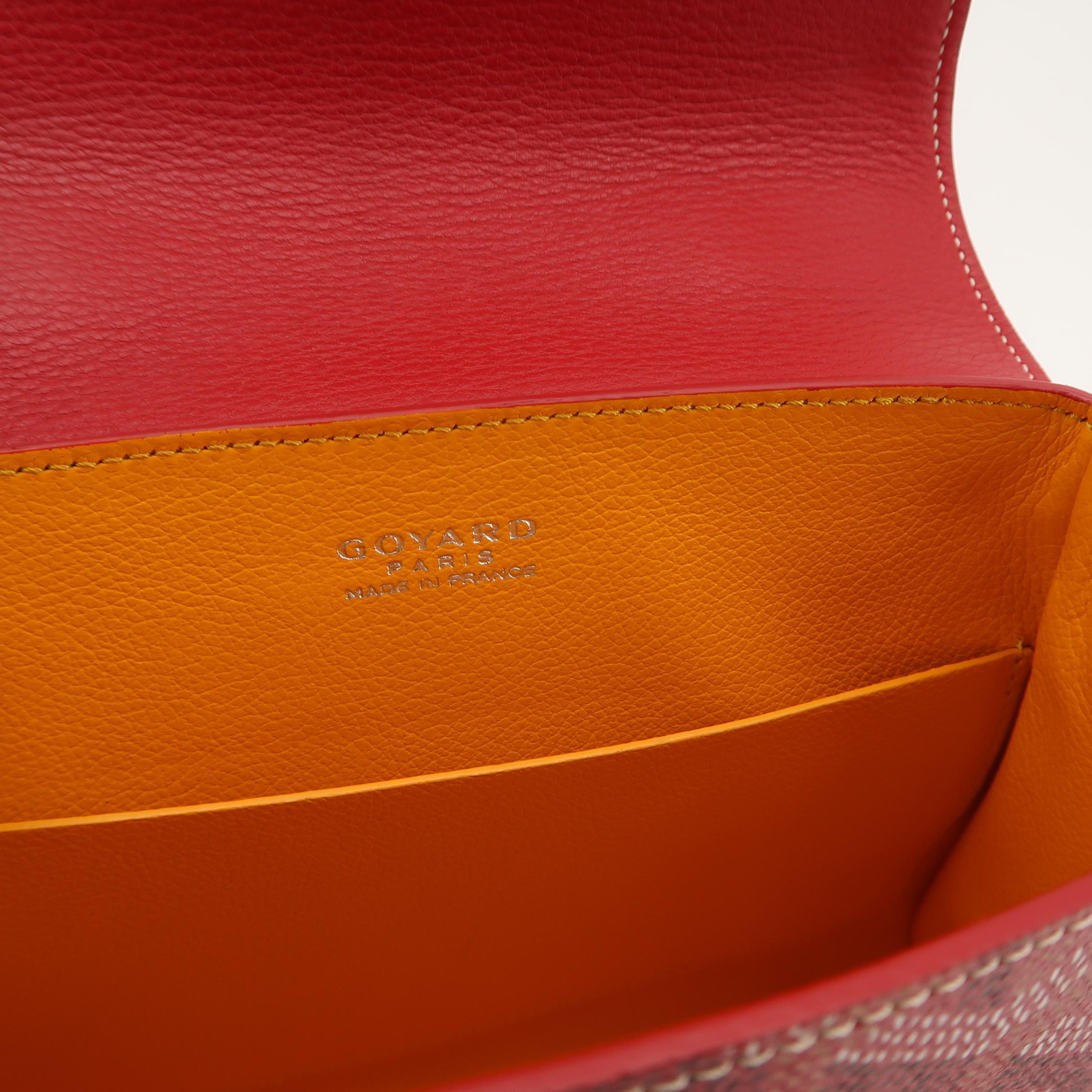 Goyard Saigon Top Handle Bag Coated Canvas with Leather Mini — photo 8 of 16