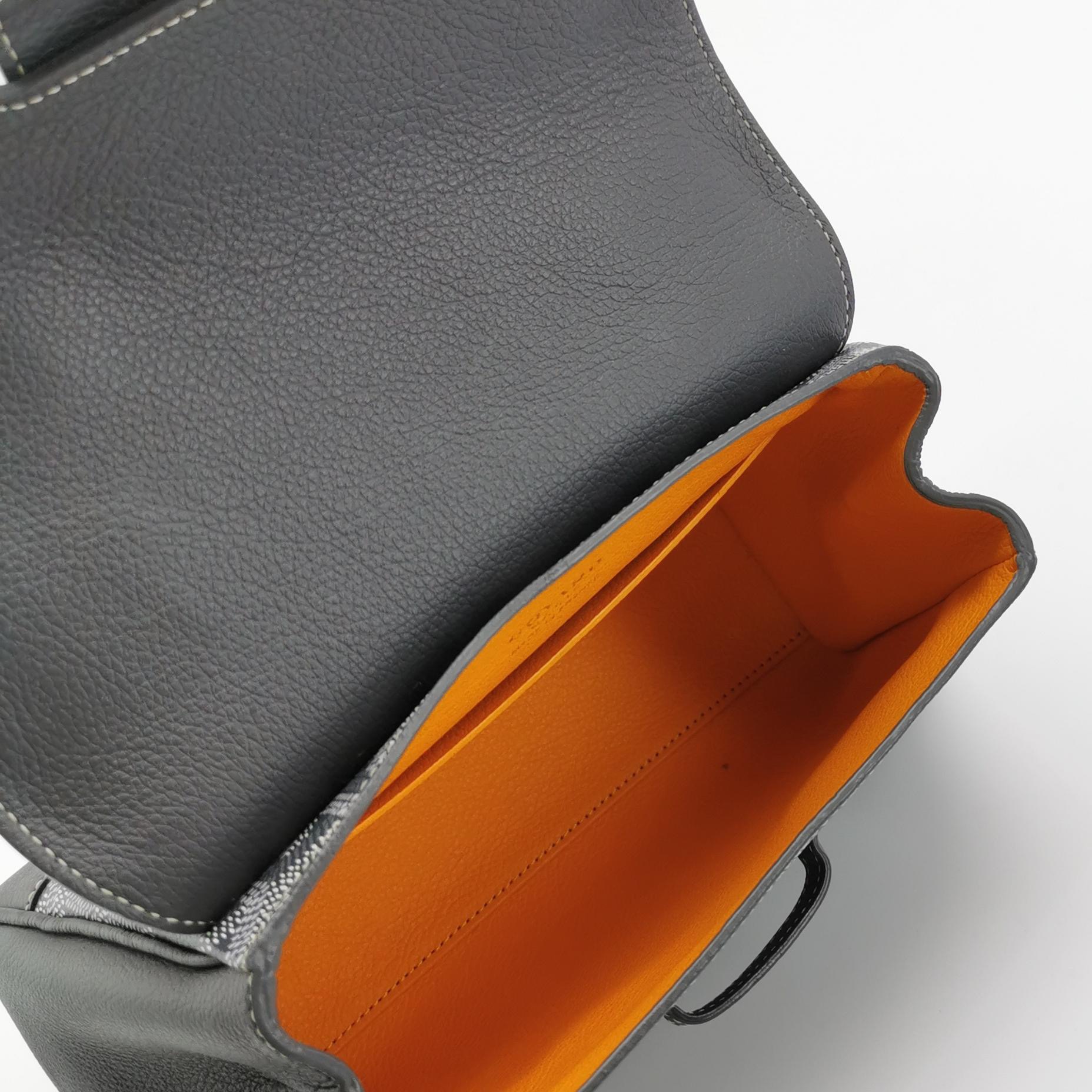 Goyard Saigon Top Handle Bag Coated Canvas with Leather Mini — photo 7 of 15