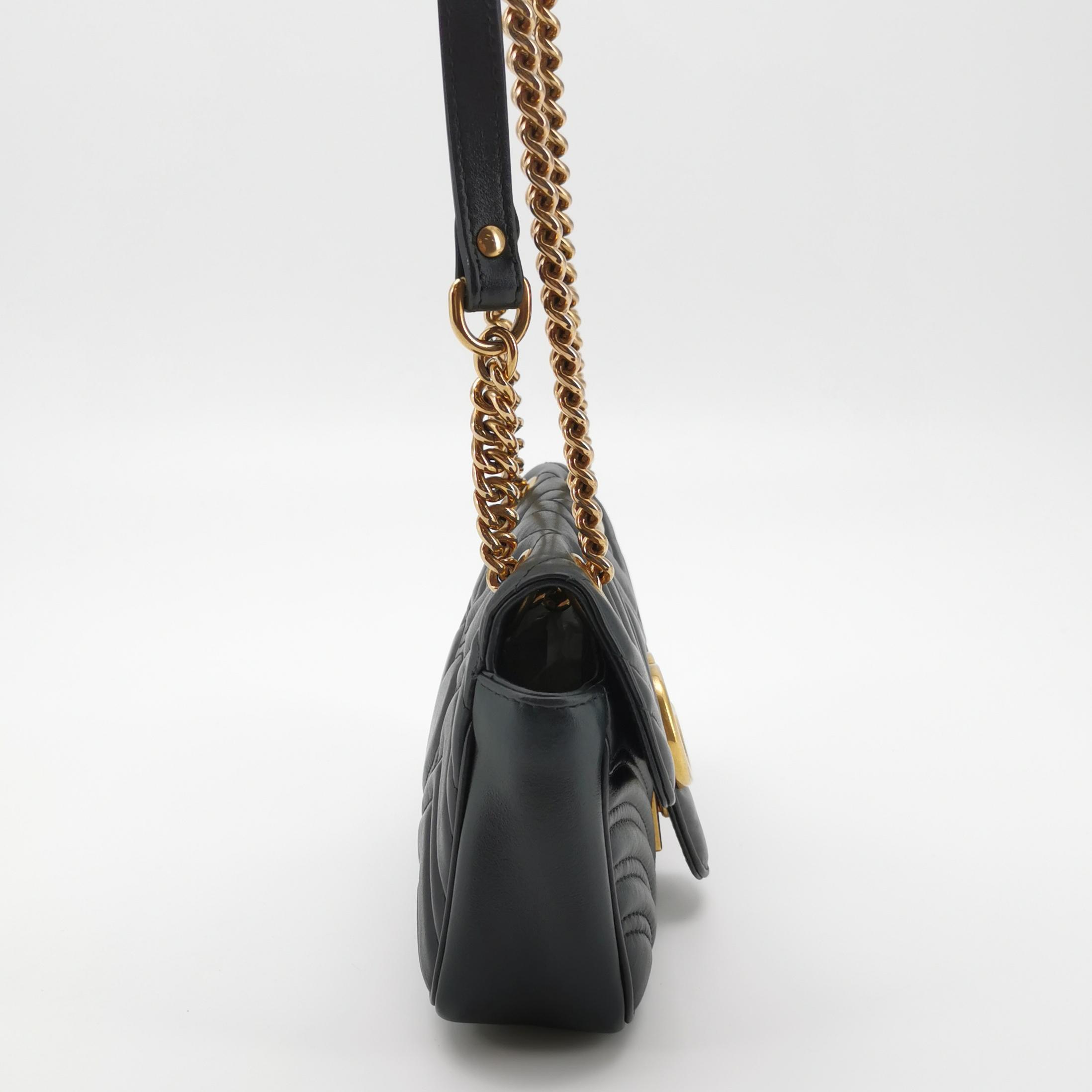 Gucci GG Marmont Flap Bag Matelasse Leather Small — photo 3 of 22