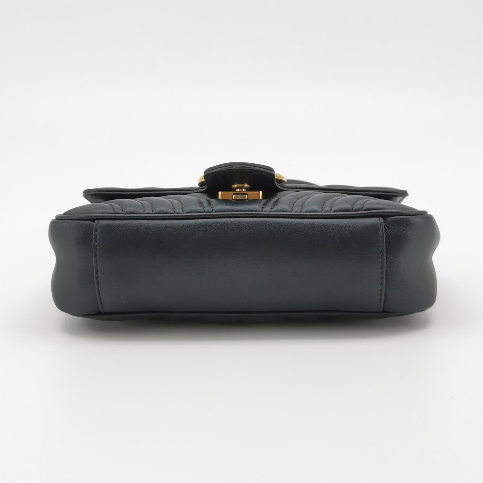 Gucci GG Marmont Flap Bag Matelasse Leather Small — photo 6 of 22