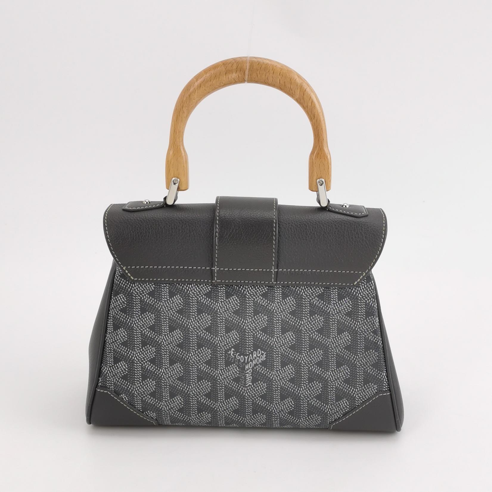 Goyard Saigon Top Handle Bag Coated Canvas with Leather Mini — photo 3 of 15