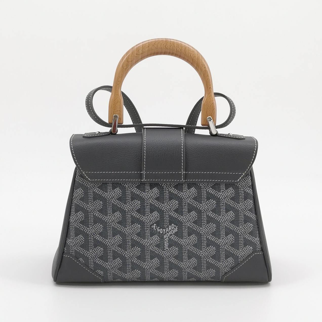 Goyard Saigon Top Handle Bag Coated Canvas with Leather Mini — photo 3 of 13