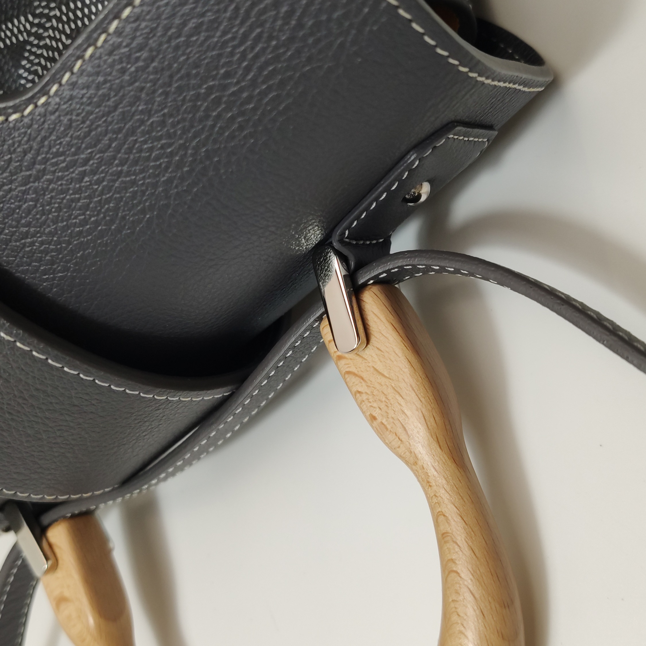 Goyard Saigon Top Handle Bag Coated Canvas with Leather Mini — photo 10 of 13