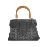 Goyard Saigon Top Handle Bag Coated Canvas with Leather Mini — thumbnail 1