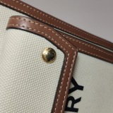 Burberry Logo Pocket Tote Canvas with Leather Mini — thumbnail 13