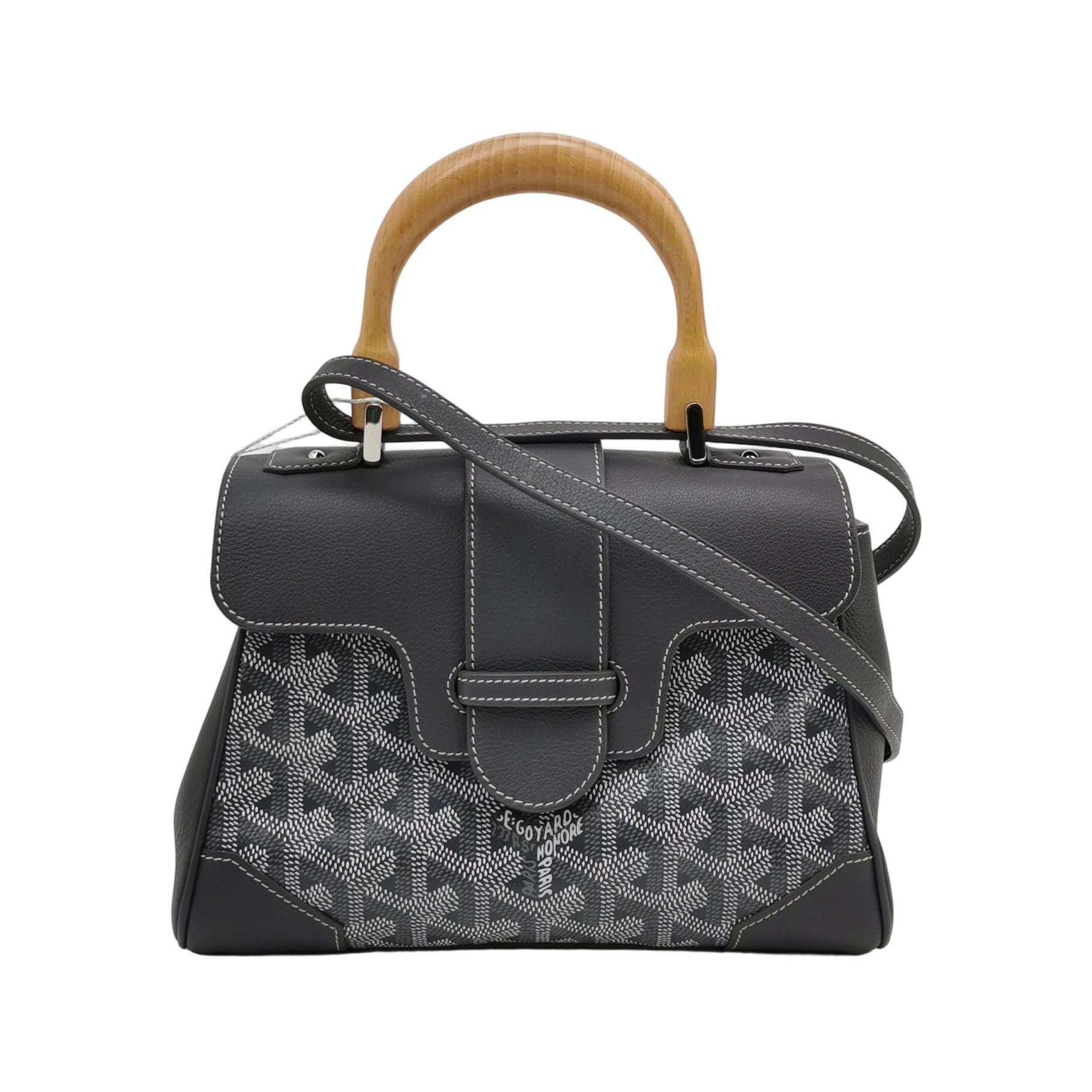Goyard Saigon Top Handle Bag Coated Canvas with Leather Mini — photo 1 of 14