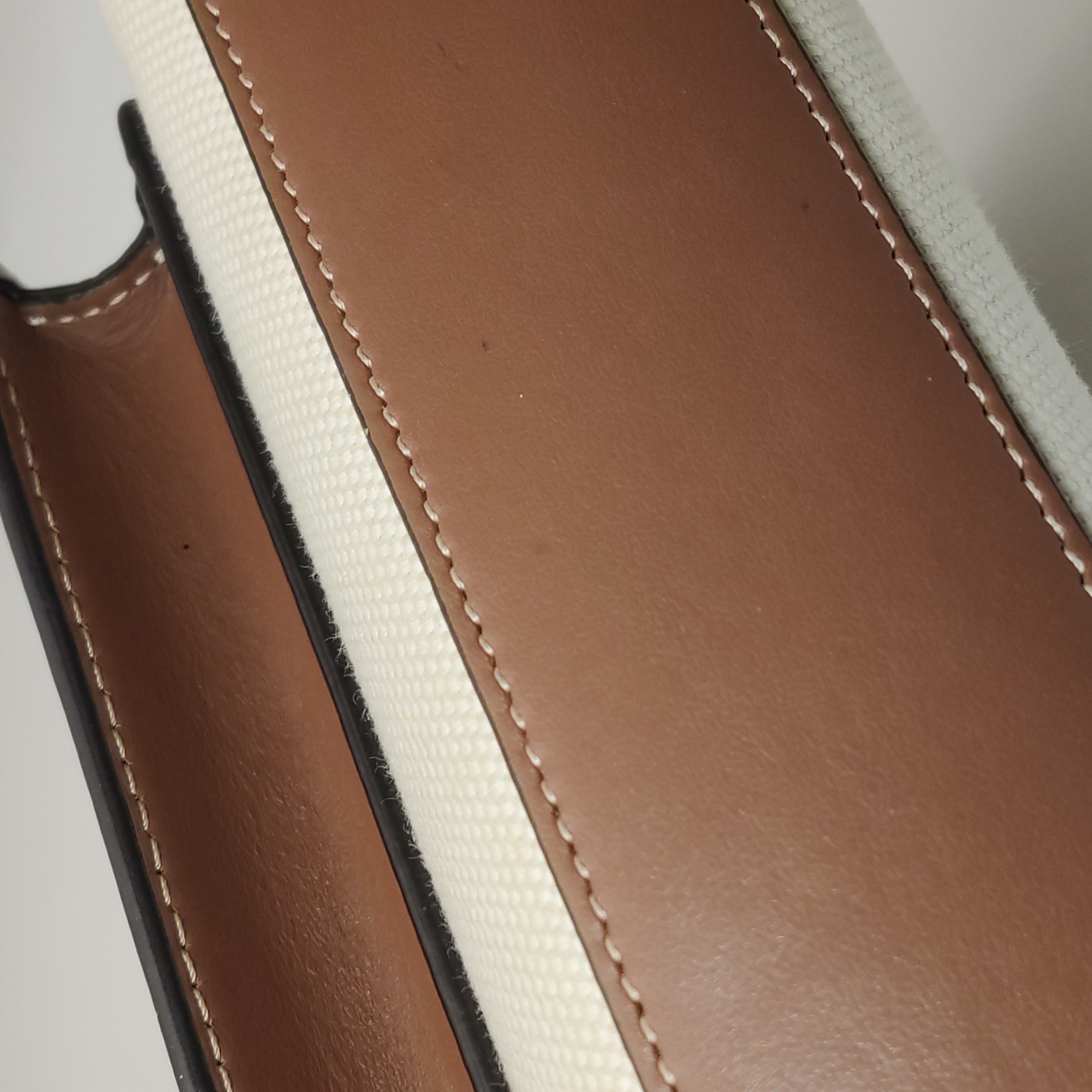 Burberry Logo Pocket Tote Canvas with Leather Mini — photo 16 of 22