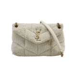 Saint Laurent Loulou Puffer Shoulder Bag Quilted Tweed Mini — thumbnail 1