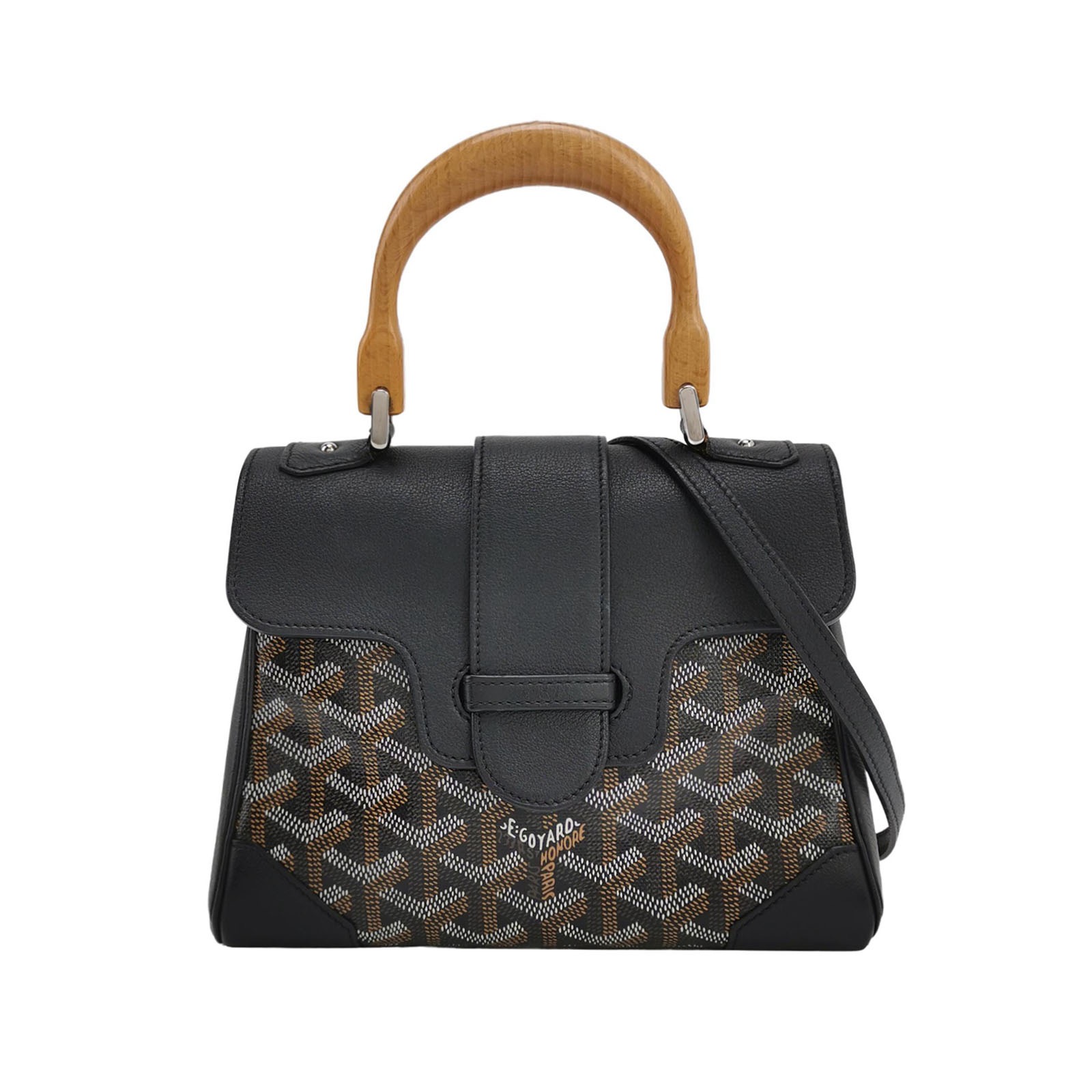 Goyard Saigon Top Handle Bag Coated Canvas with Leather Mini — photo 1 of 13
