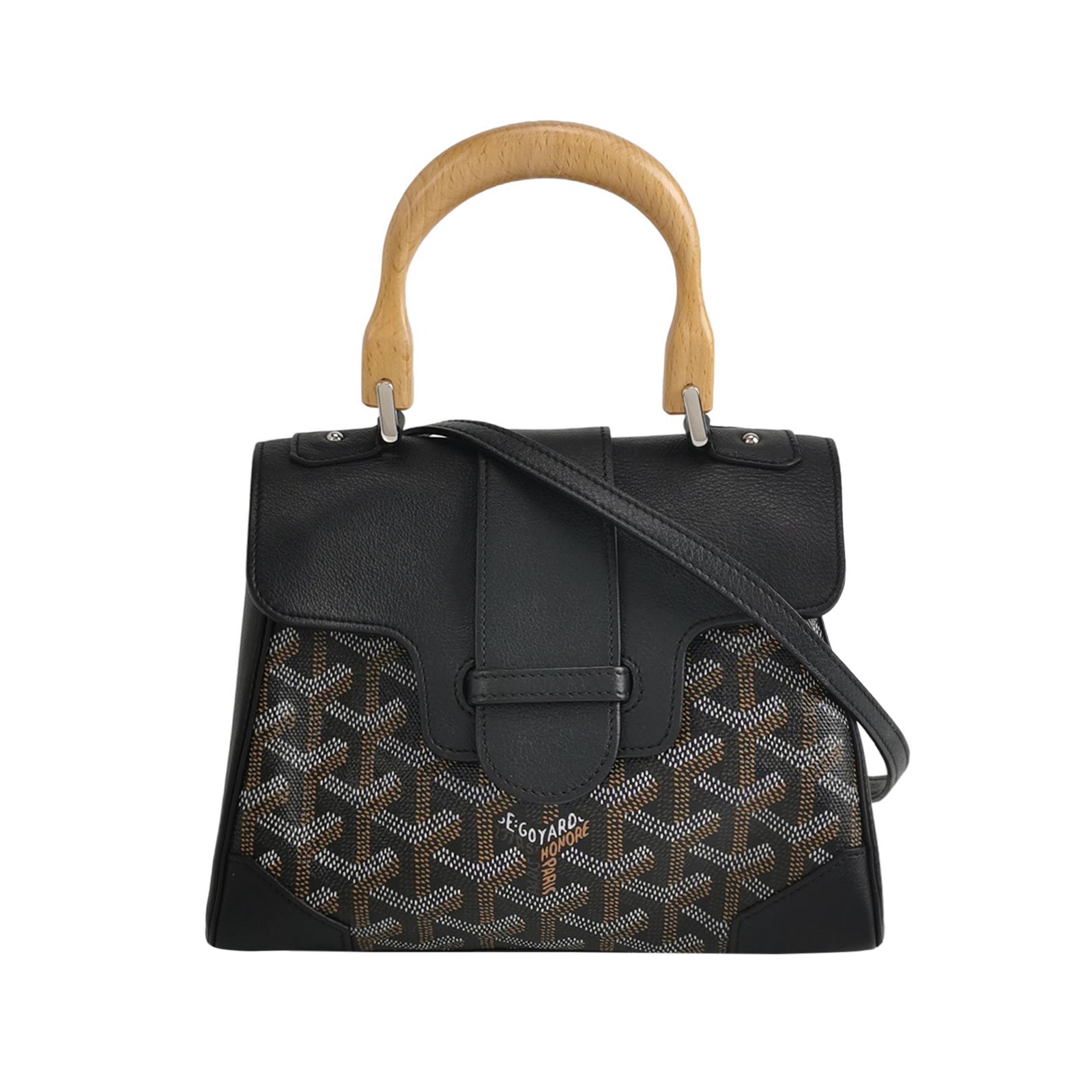 Goyard Saigon Top Handle Bag Coated Canvas with Leather Mini — photo 1 of 15