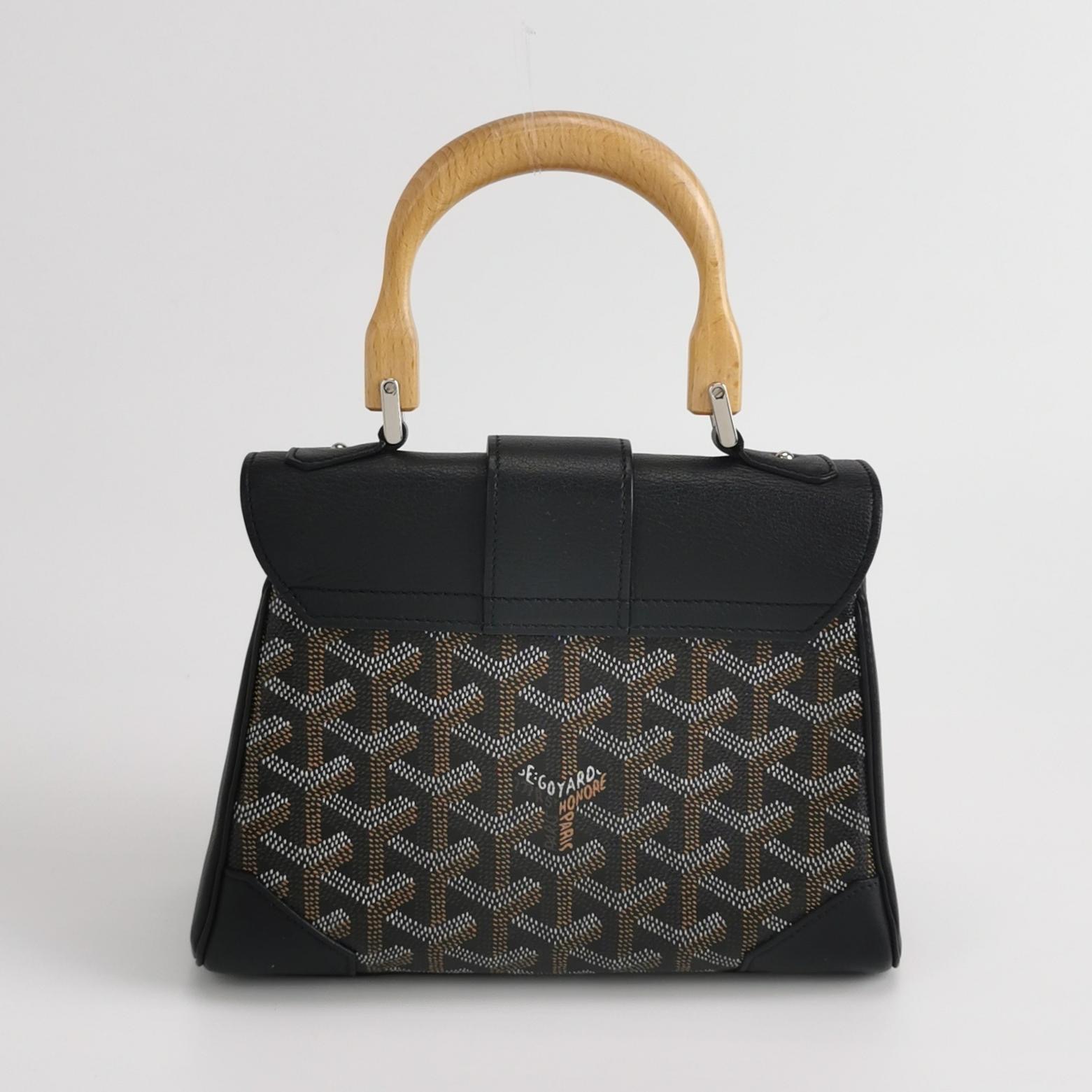 Goyard Saigon Top Handle Bag Coated Canvas with Leather Mini — photo 3 of 15
