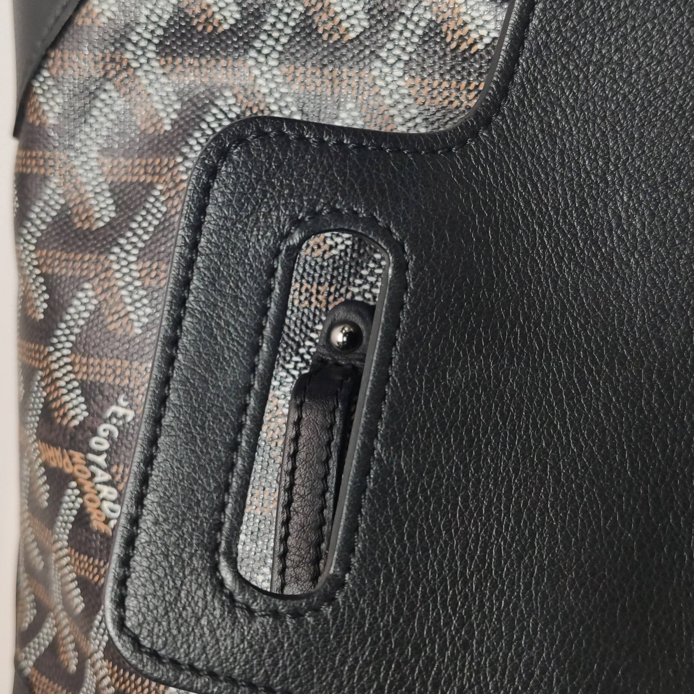 Goyard Saigon Top Handle Bag Coated Canvas with Leather Mini — photo 12 of 15