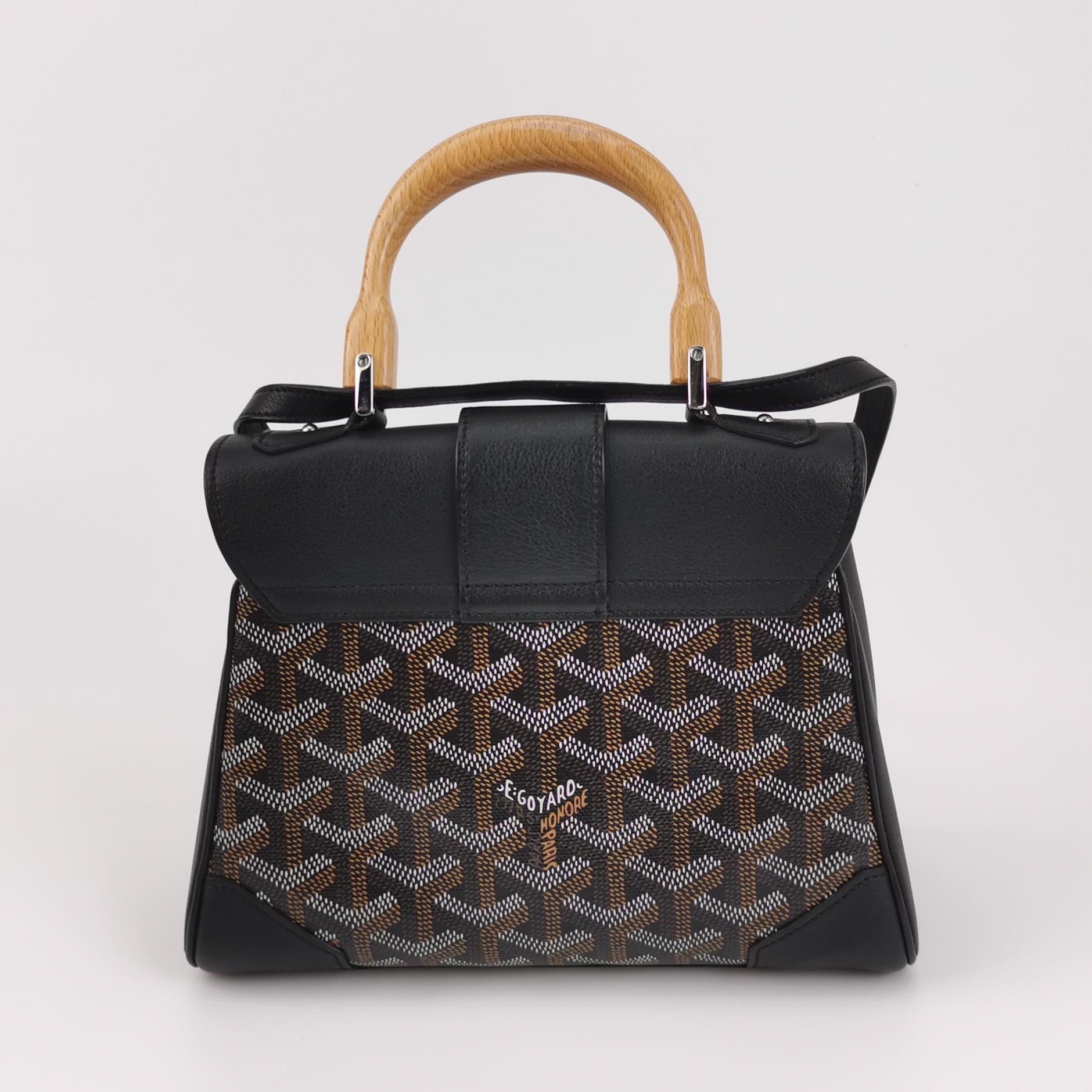 Goyard Saigon Top Handle Bag Coated Canvas with Leather Mini — photo 3 of 14