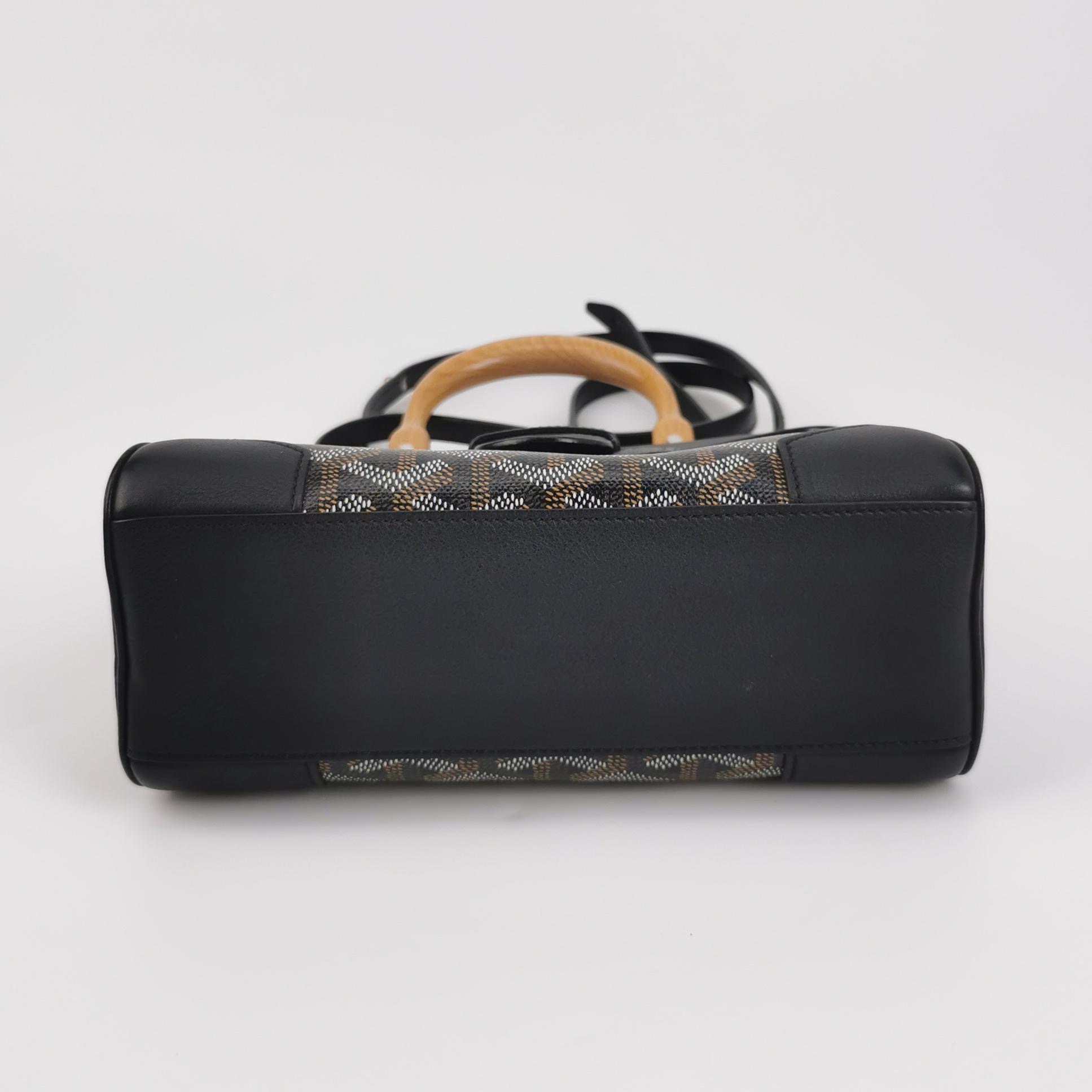 Goyard Saigon Top Handle Bag Coated Canvas with Leather Mini — photo 6 of 14