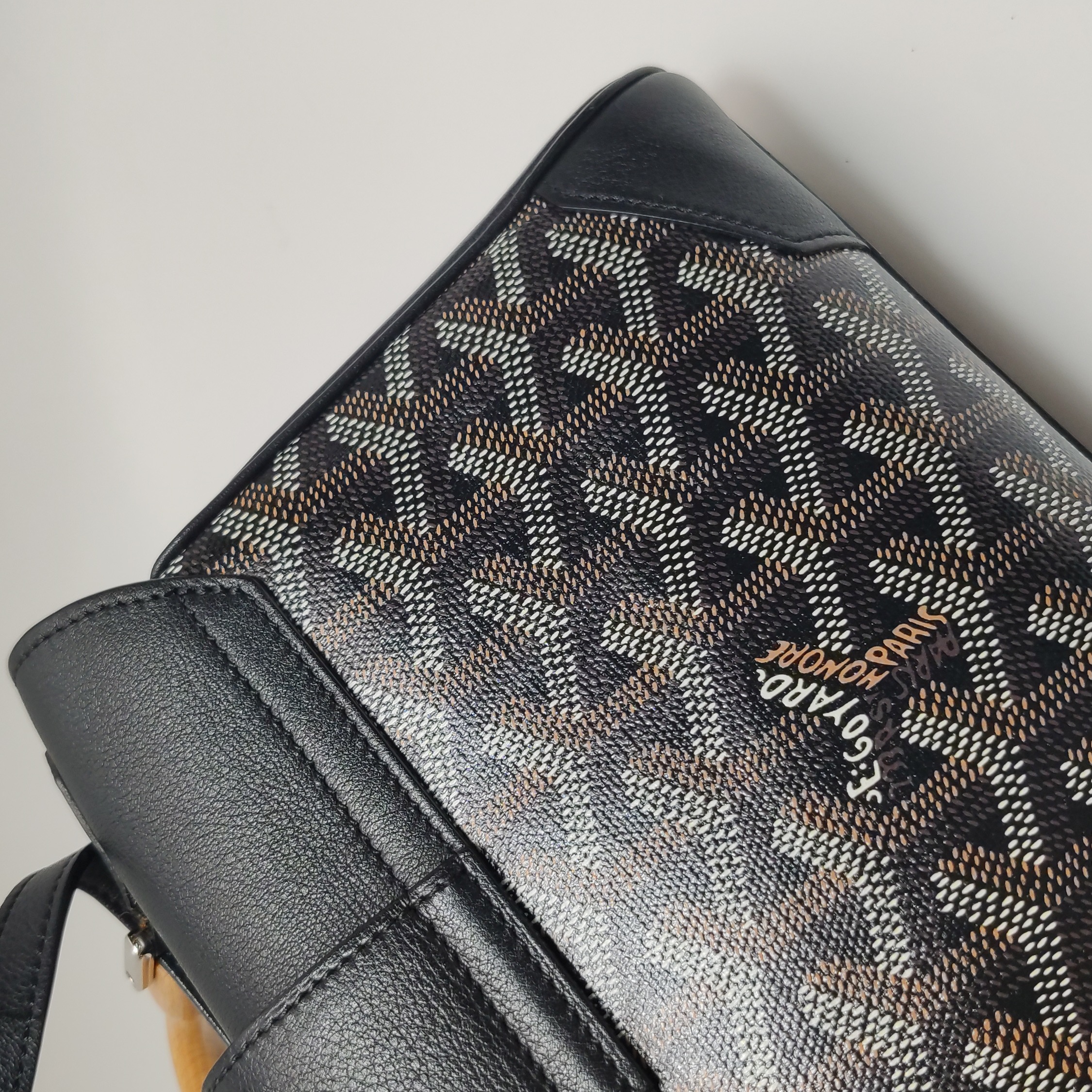 Goyard Saigon Top Handle Bag Coated Canvas with Leather Mini — photo 13 of 14