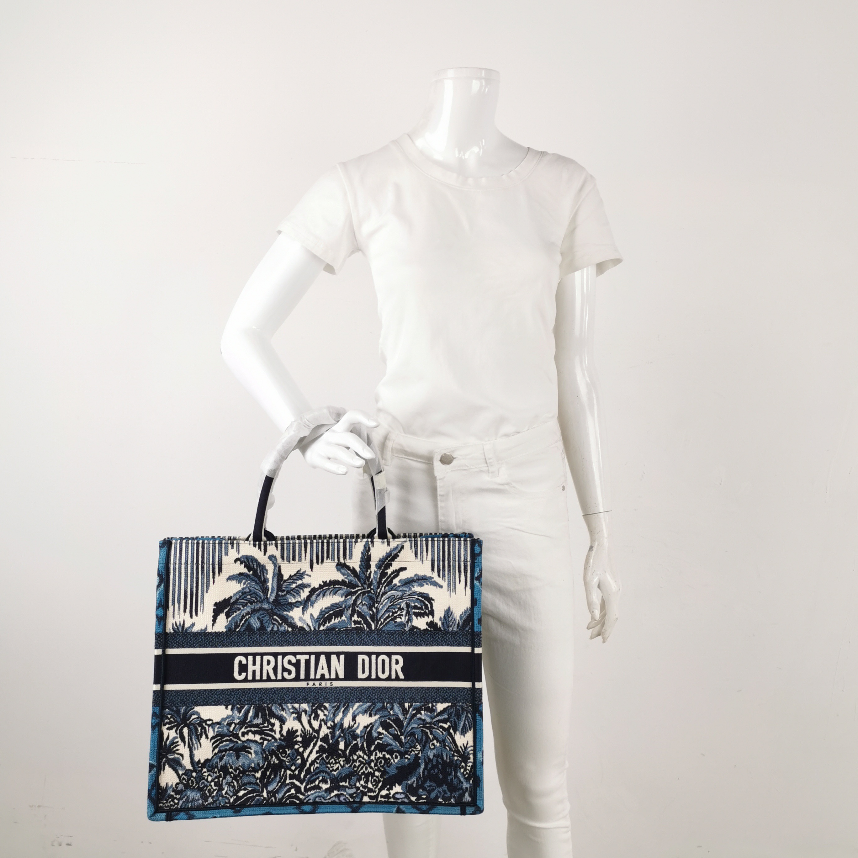 Christian Dior Book Tote Embroidered Canvas Large — alternate view