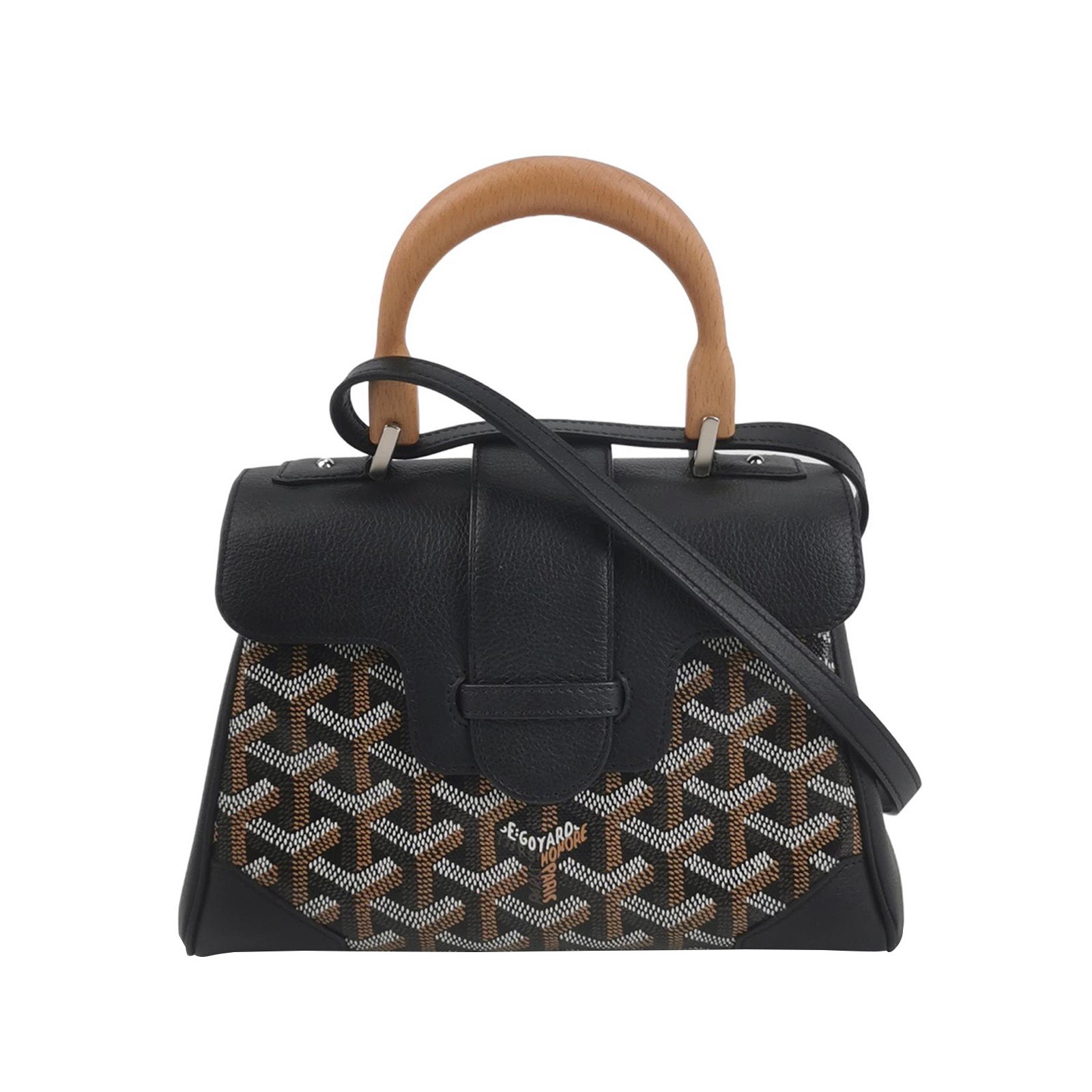 Goyard Saigon Top Handle Bag Coated Canvas with Leather Mini — photo 1 of 12