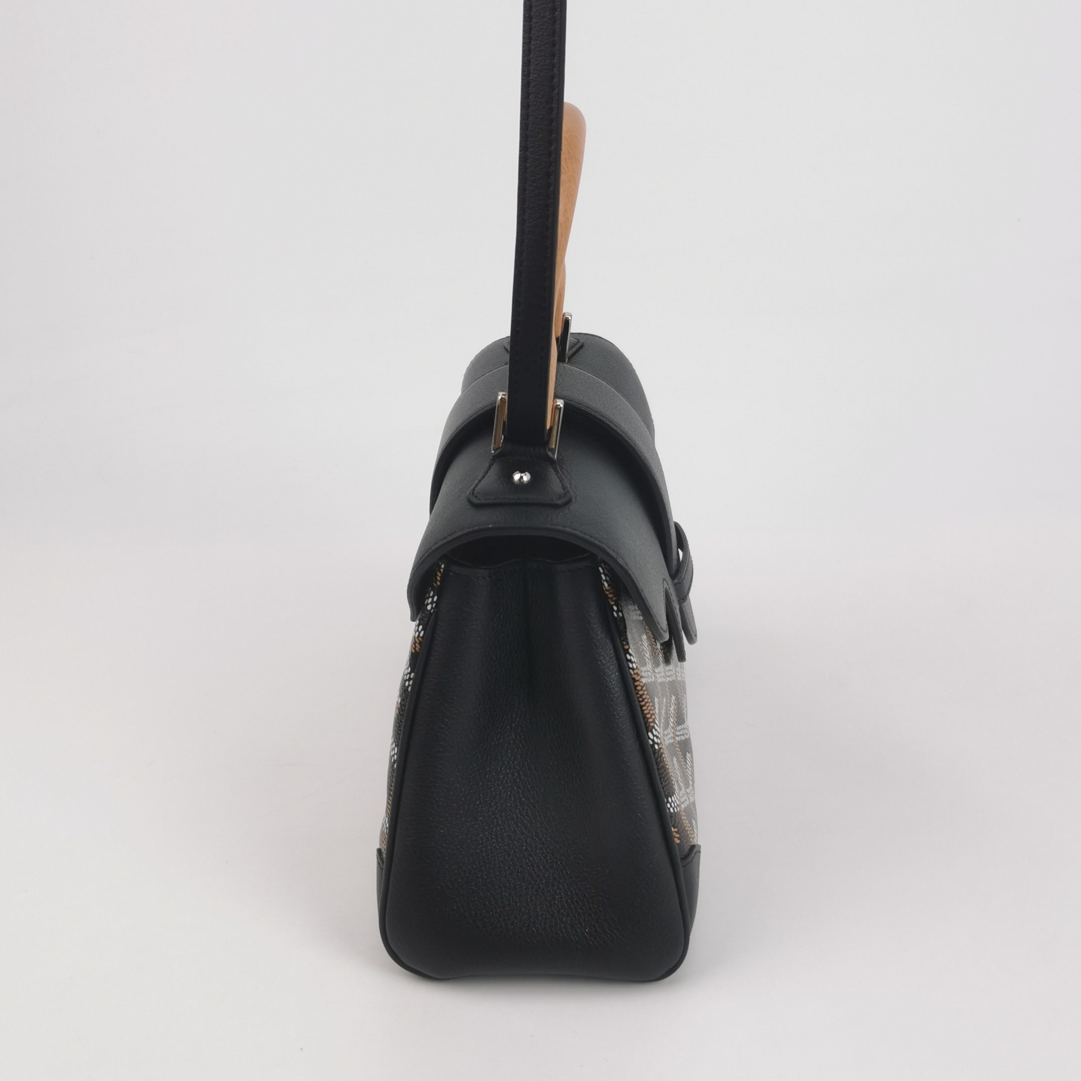 Goyard Saigon Top Handle Bag Coated Canvas with Leather Mini — photo 5 of 12