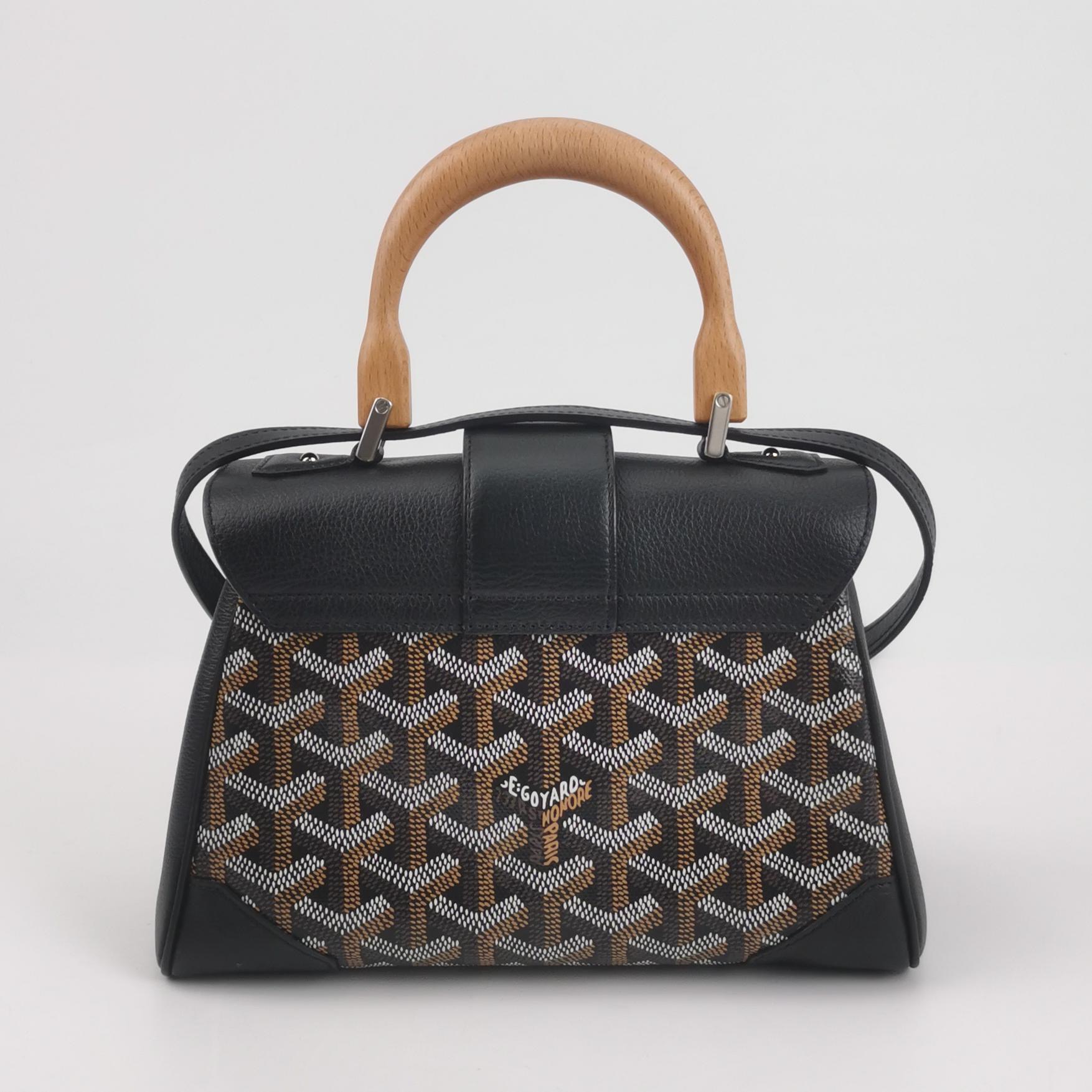 Goyard Saigon Top Handle Bag Coated Canvas with Leather Mini — photo 3 of 12