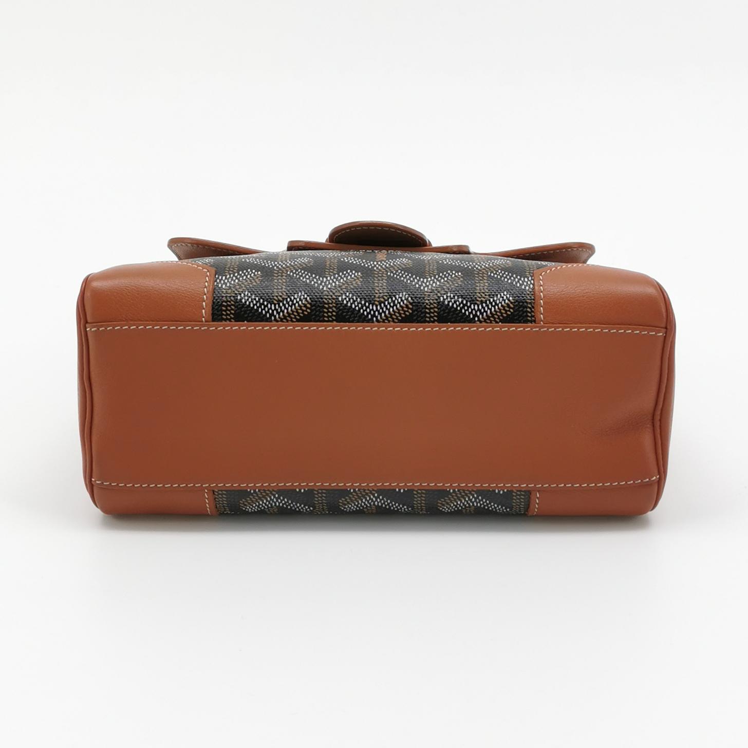Goyard Saigon Top Handle Bag Coated Canvas with Leather Mini — photo 6 of 13