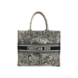 Christian Dior Book Tote Embroidered Canvas Large — thumbnail 1