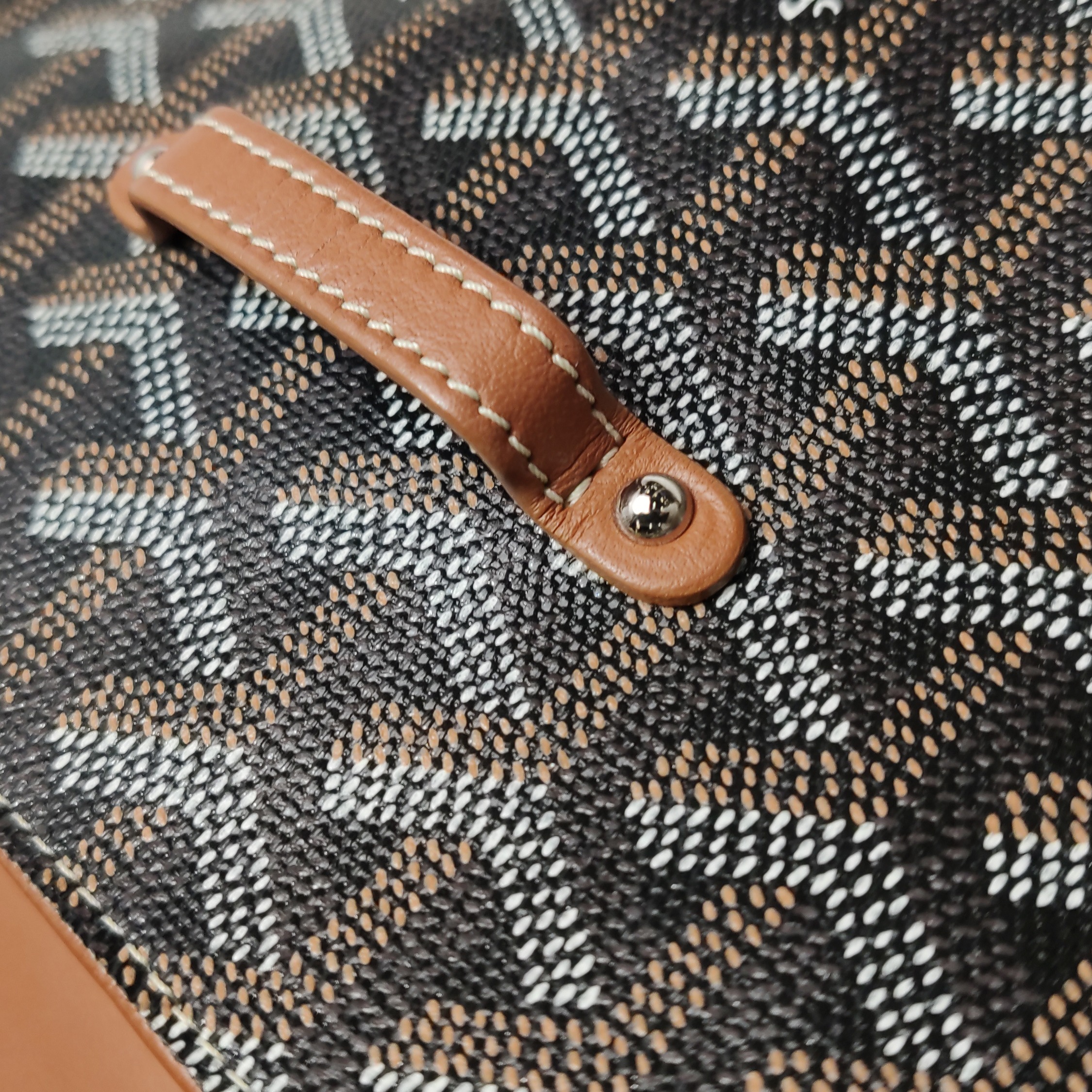Goyard Saigon Top Handle Bag Coated Canvas with Leather Mini — photo 11 of 13