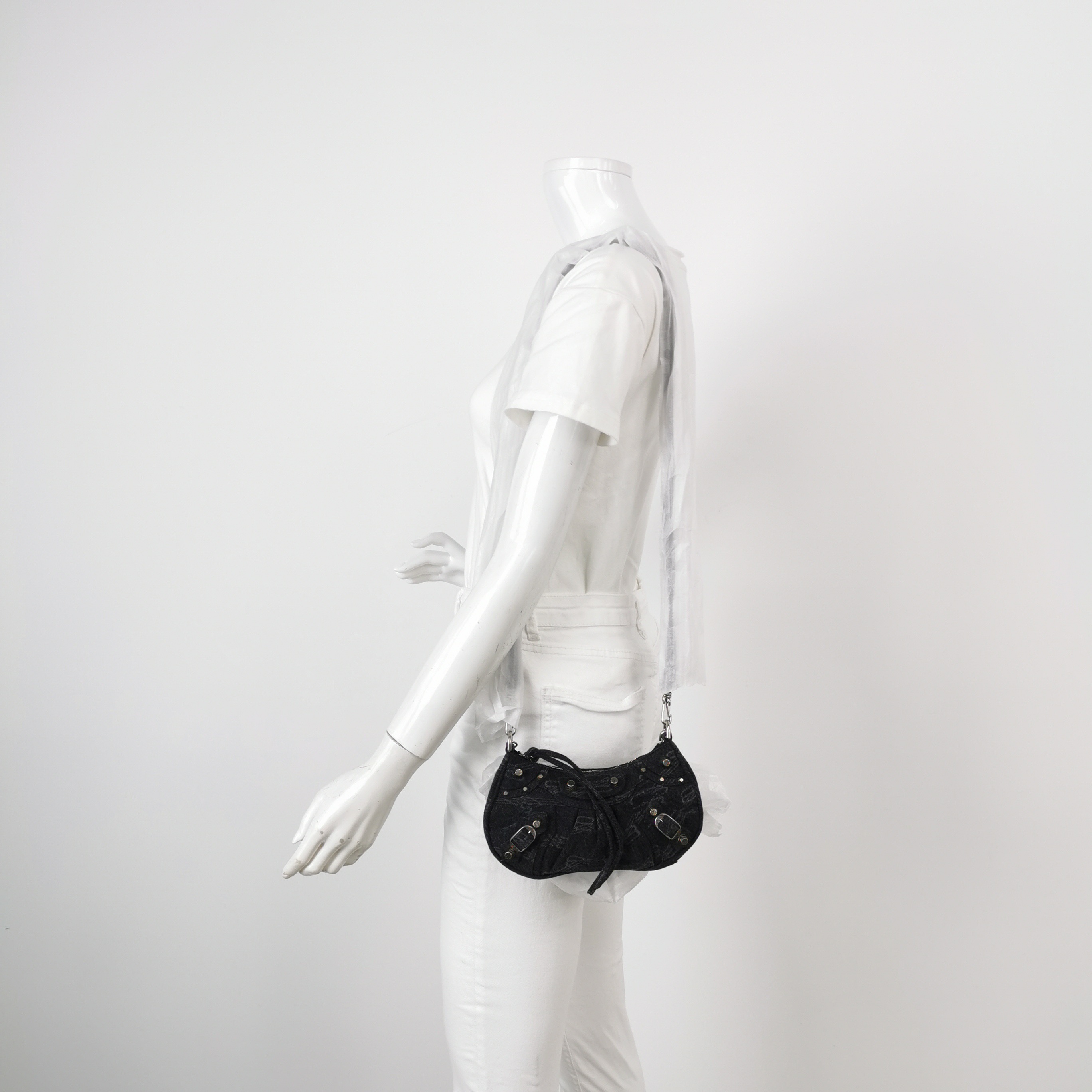 Balenciaga Le Cagole Giant Studs Shoulder Bag Leather Mini — alternate view