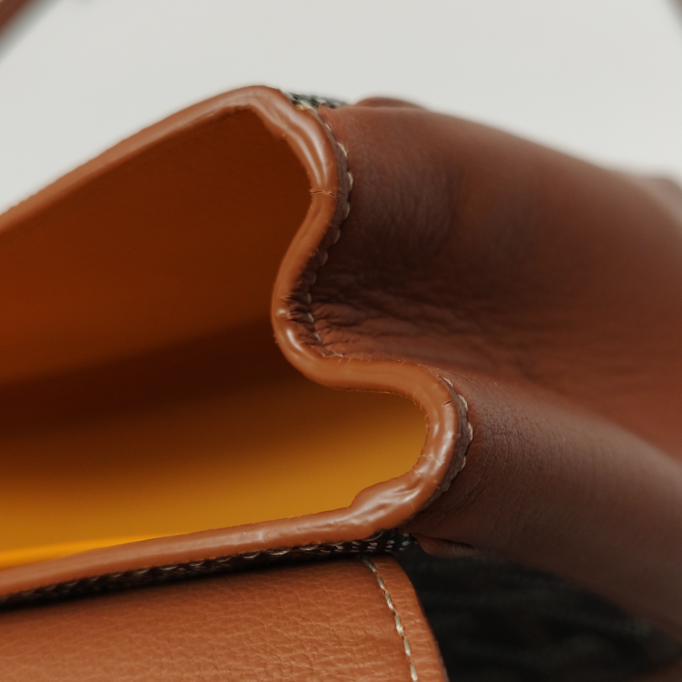 Goyard Saigon Top Handle Bag Coated Canvas with Leather Mini — photo 12 of 13