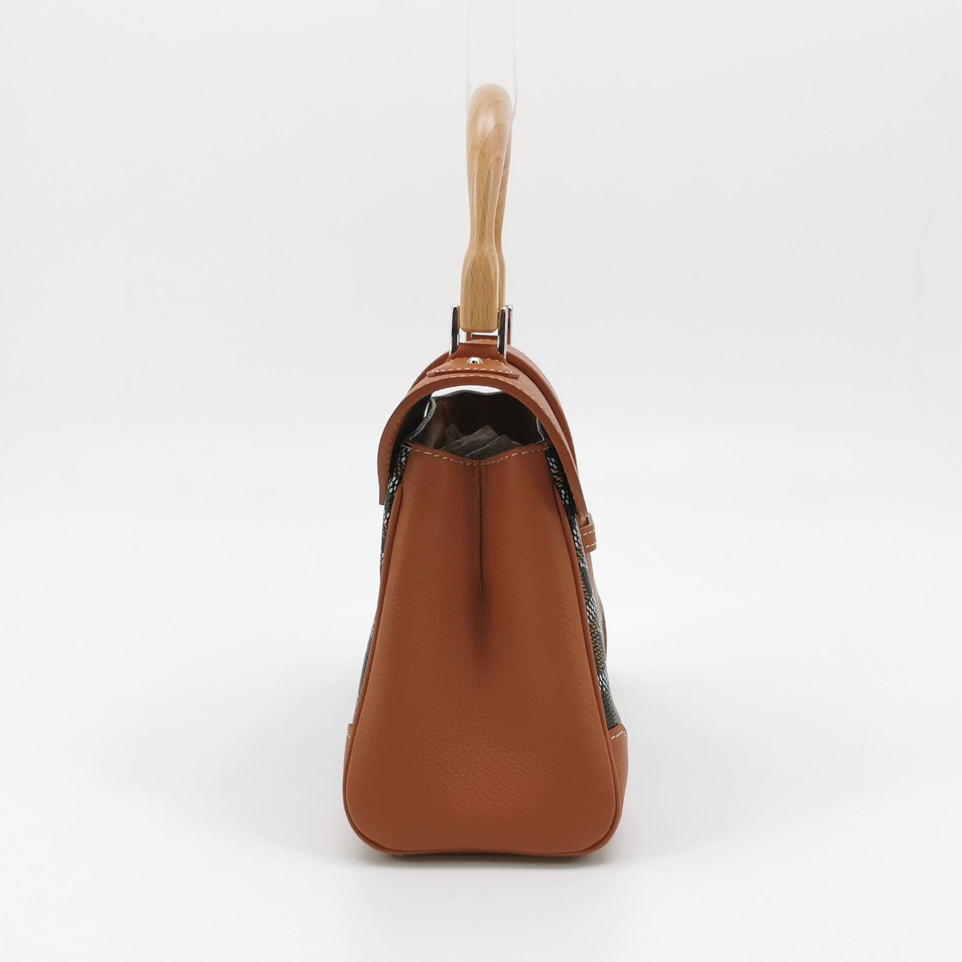 Goyard Saigon Top Handle Bag Coated Canvas with Leather Mini — photo 4 of 13