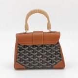 Goyard Saigon Top Handle Bag Coated Canvas with Leather Mini — thumbnail 2