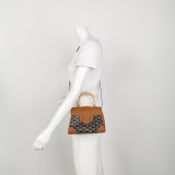 Goyard Saigon Top Handle Bag Coated Canvas with Leather Mini — thumbnail 2