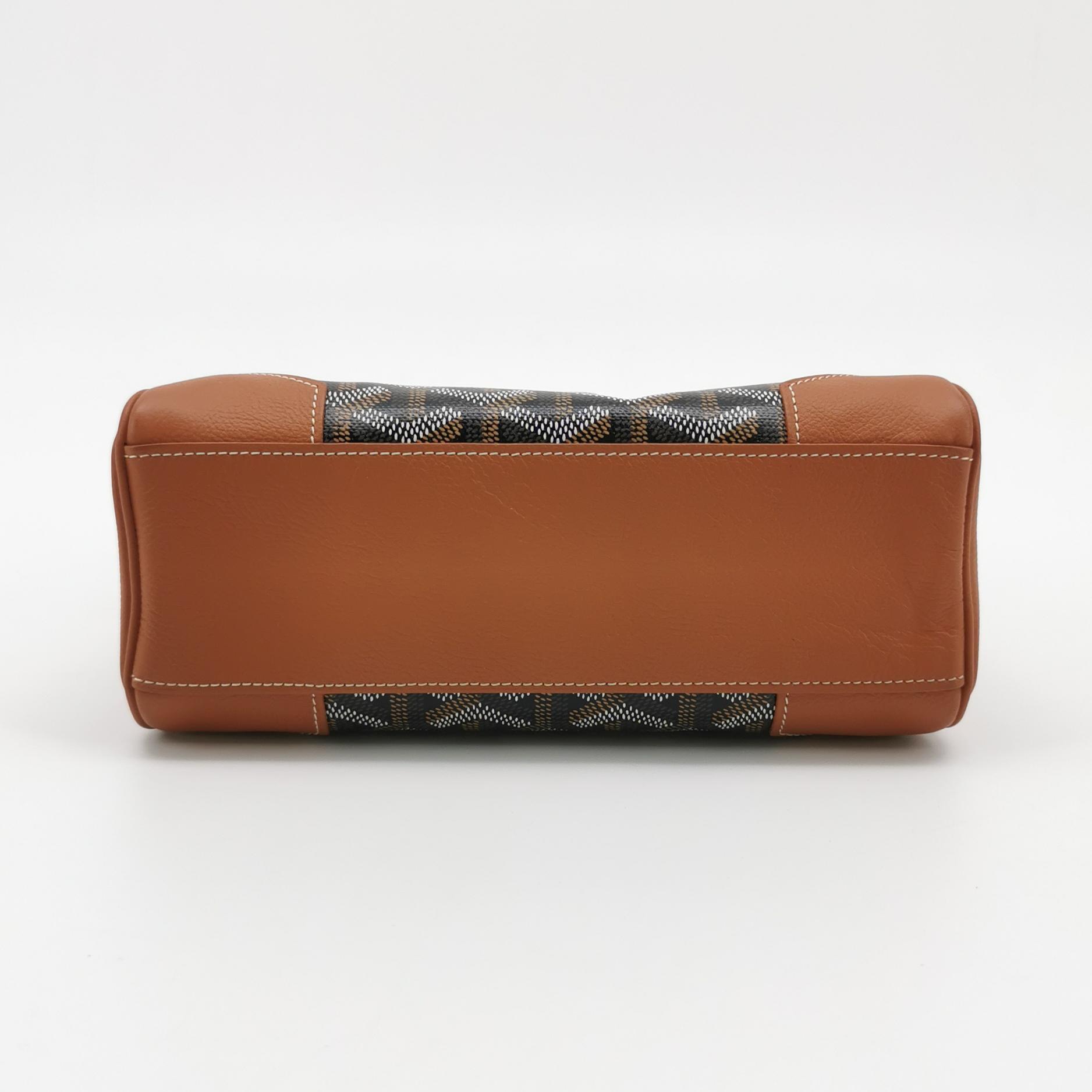 Goyard Saigon Top Handle Bag Coated Canvas with Leather Mini — photo 6 of 15