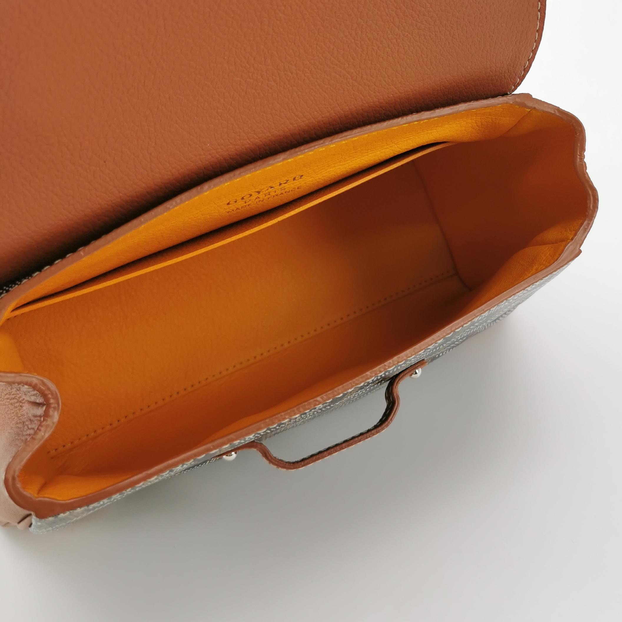 Goyard Saigon Top Handle Bag Coated Canvas with Leather Mini — photo 7 of 15