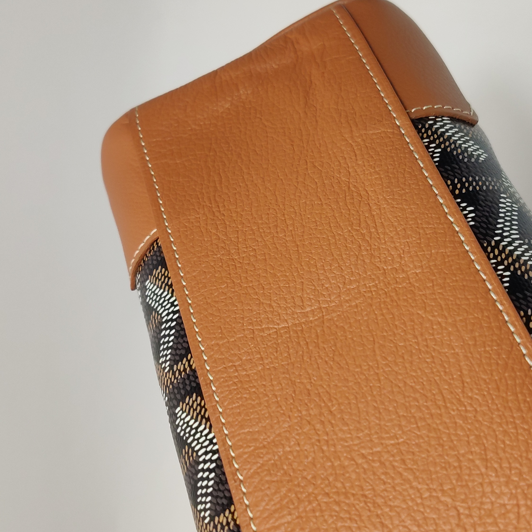 Goyard Saigon Top Handle Bag Coated Canvas with Leather Mini — photo 12 of 15