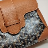 Goyard Saigon Top Handle Bag Coated Canvas with Leather Mini — thumbnail 13