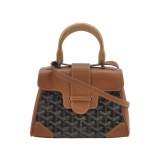 Goyard Saigon Top Handle Bag Coated Canvas with Leather Mini — thumbnail 1