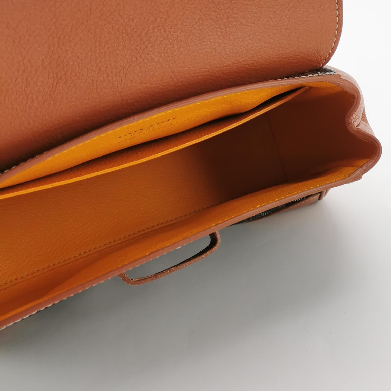 Goyard Saigon Top Handle Bag Coated Canvas with Leather Mini — photo 6 of 13
