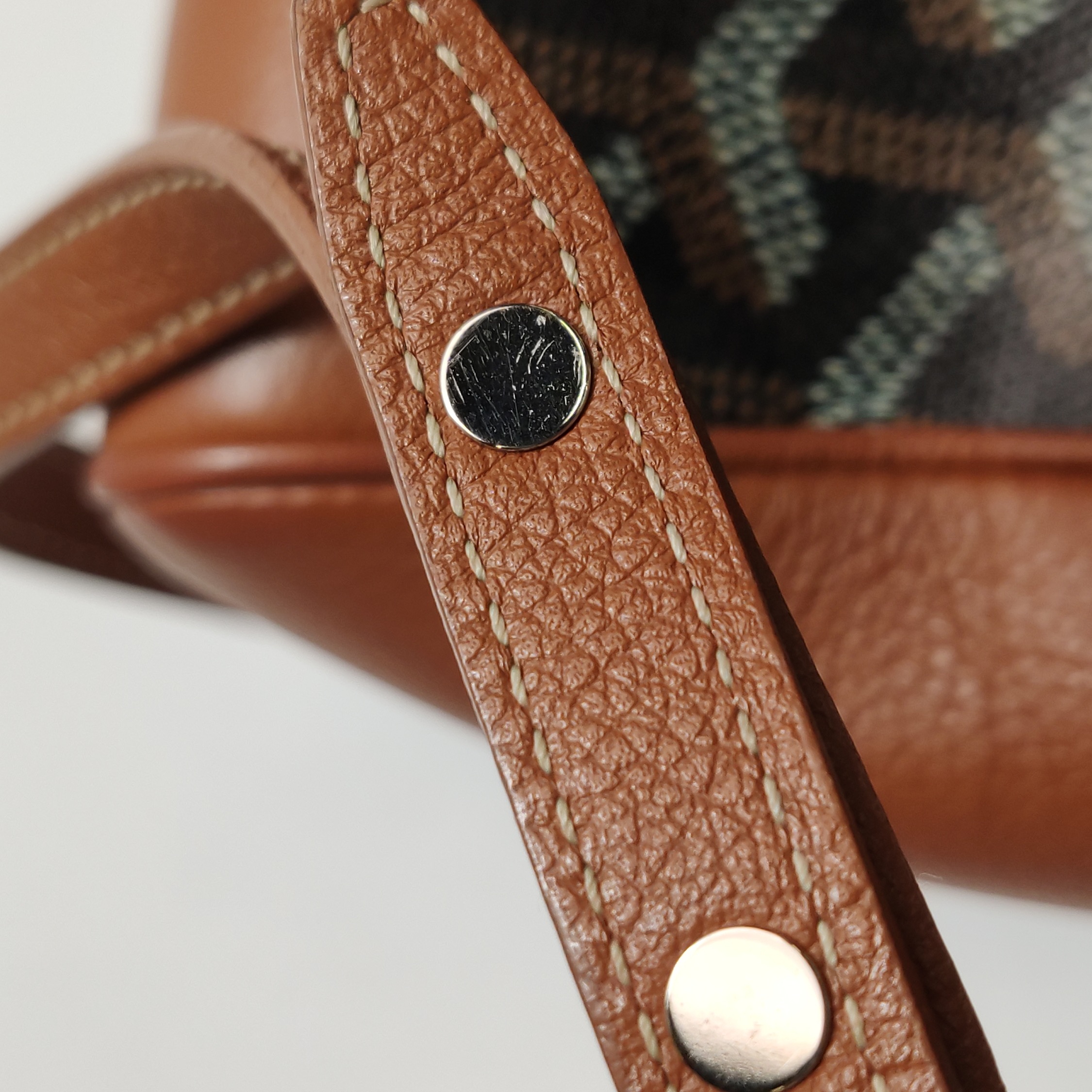 Goyard Saigon Top Handle Bag Coated Canvas with Leather Mini — photo 12 of 13