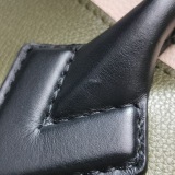 Louis Vuitton(LV) On My Side Tote Leather with Monogram Canvas MM — thumbnail 16