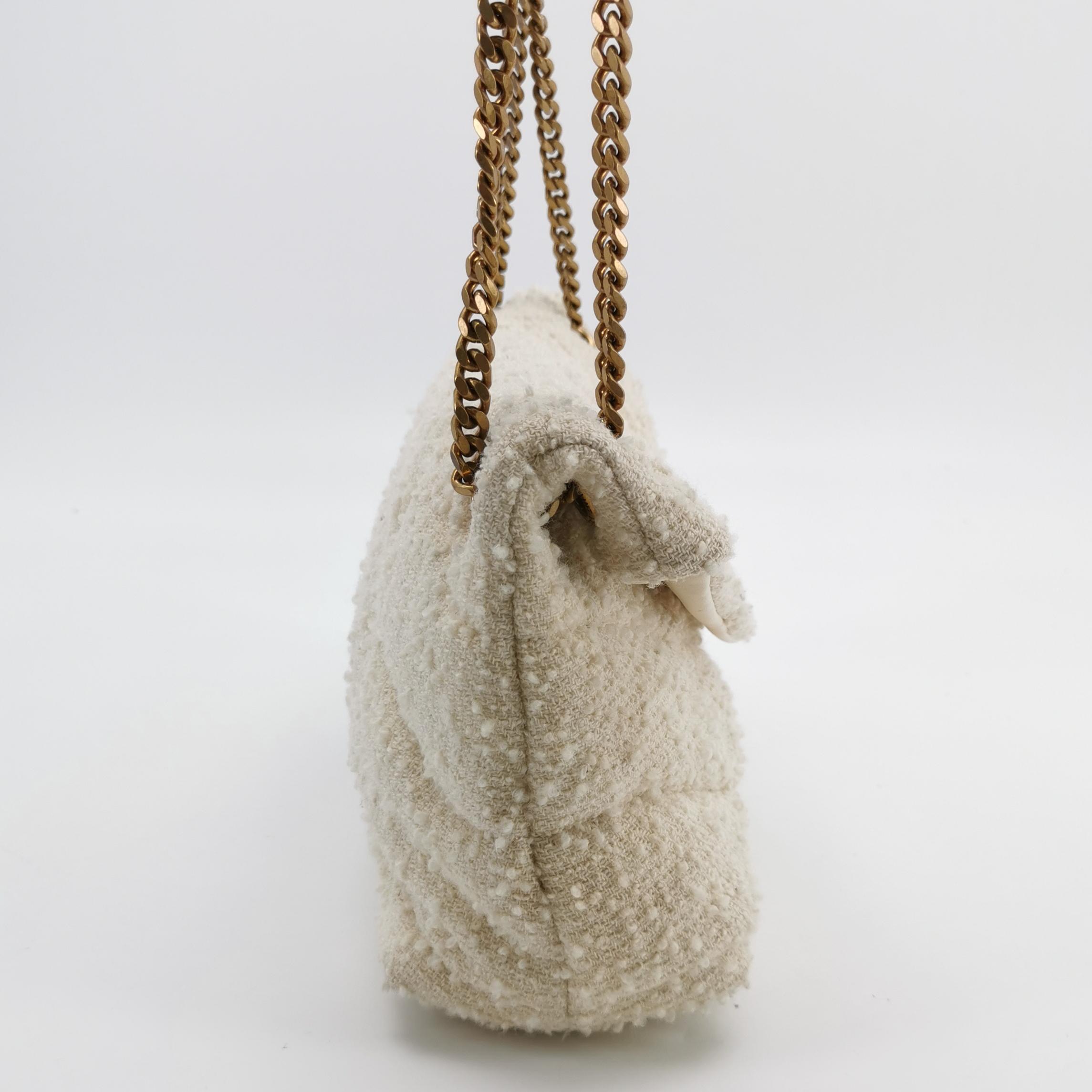 Saint Laurent Loulou Puffer Shoulder Bag Quilted Tweed Mini — photo 4 of 25