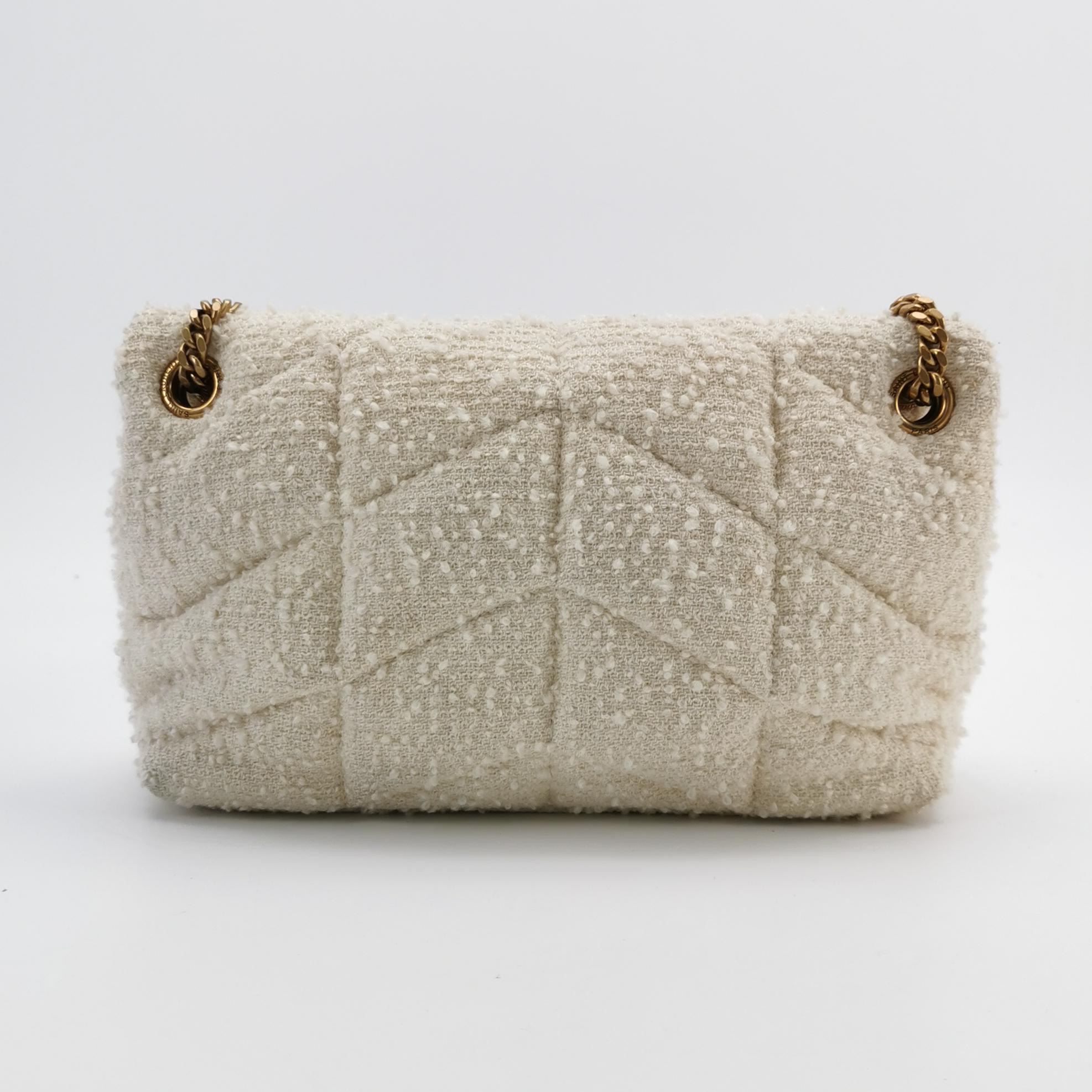 Saint Laurent Loulou Puffer Shoulder Bag Quilted Tweed Mini — photo 5 of 25