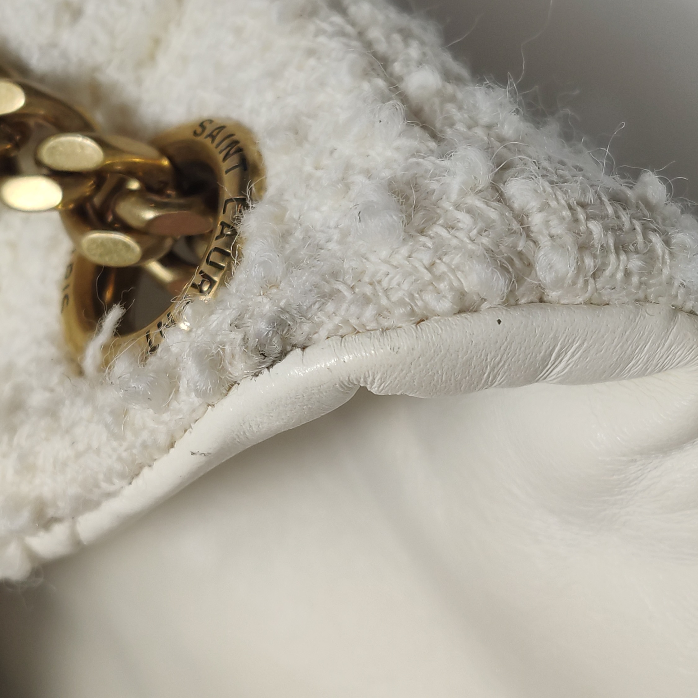 Saint Laurent Loulou Puffer Shoulder Bag Quilted Tweed Mini — photo 13 of 25