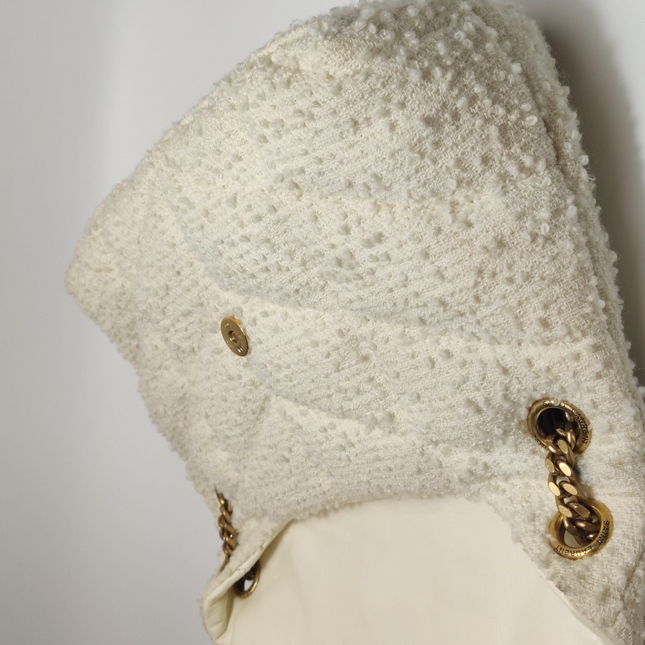 Saint Laurent Loulou Puffer Shoulder Bag Quilted Tweed Mini — photo 25 of 25