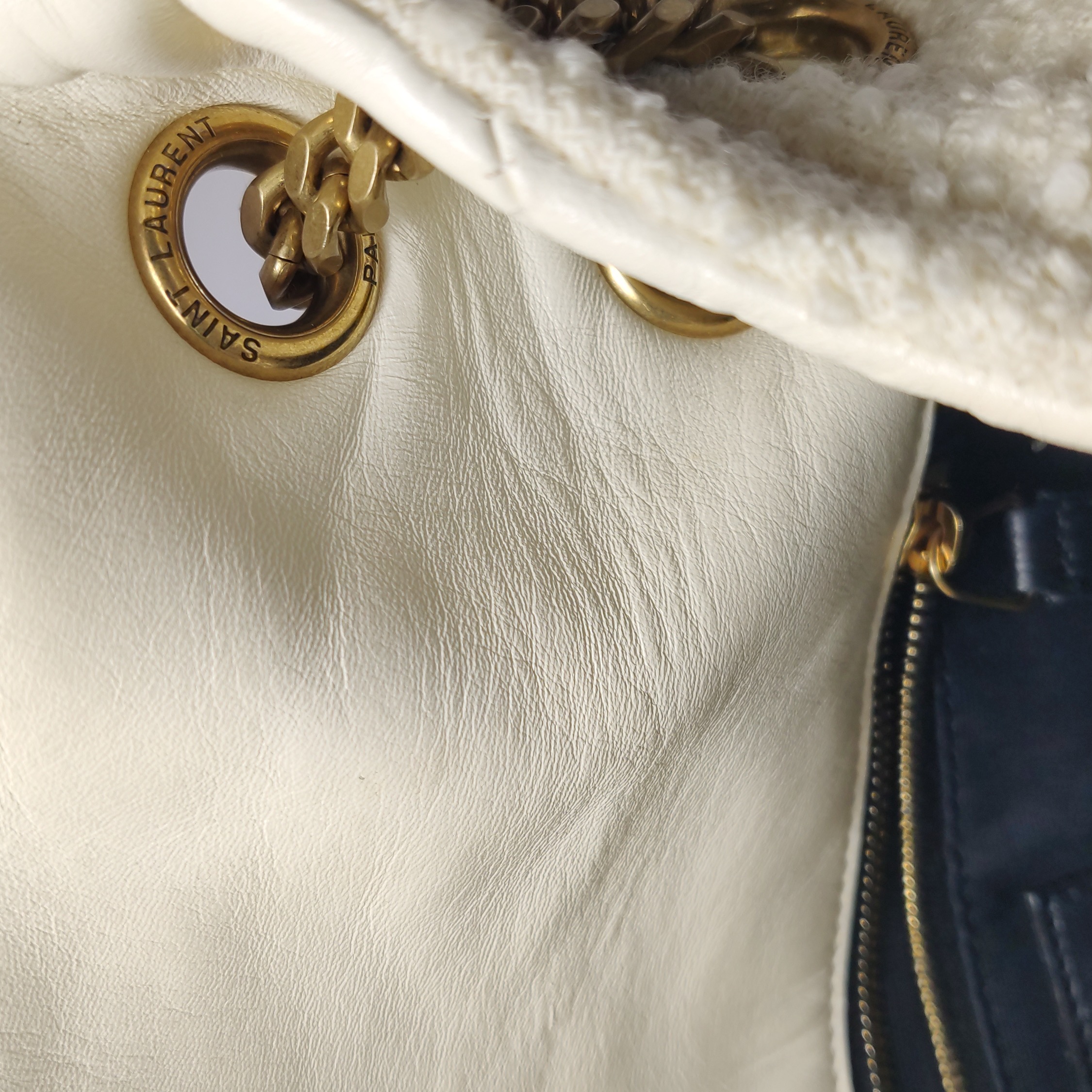 Saint Laurent Loulou Puffer Shoulder Bag Quilted Tweed Mini — photo 23 of 25