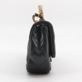 Chanel CF Handle Black Lambskin Crossbody Bag Mini — thumbnail 3