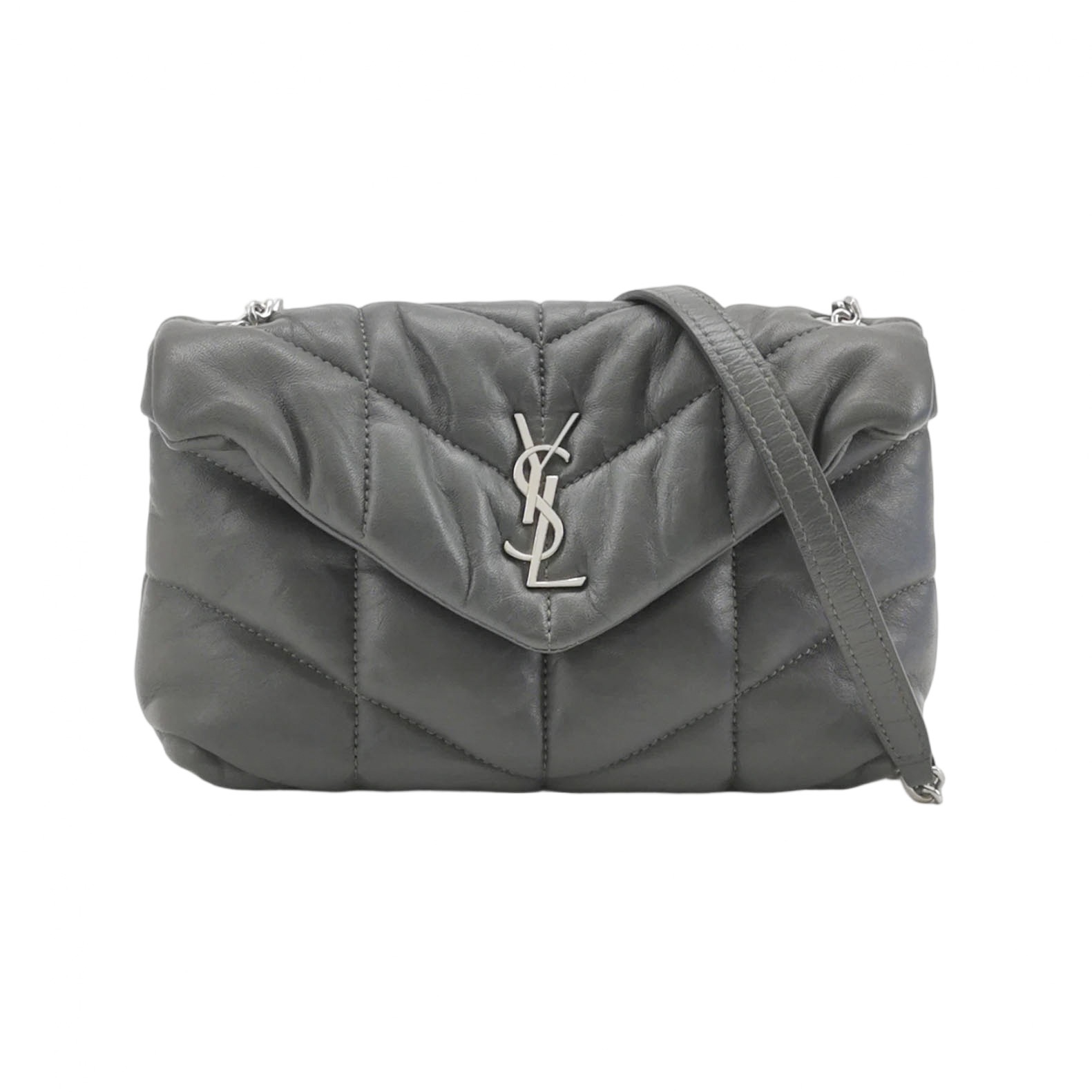 Saint Laurent Loulou Puffer Shoulder Bag Quilted Tweed Mini — photo 1 of 23