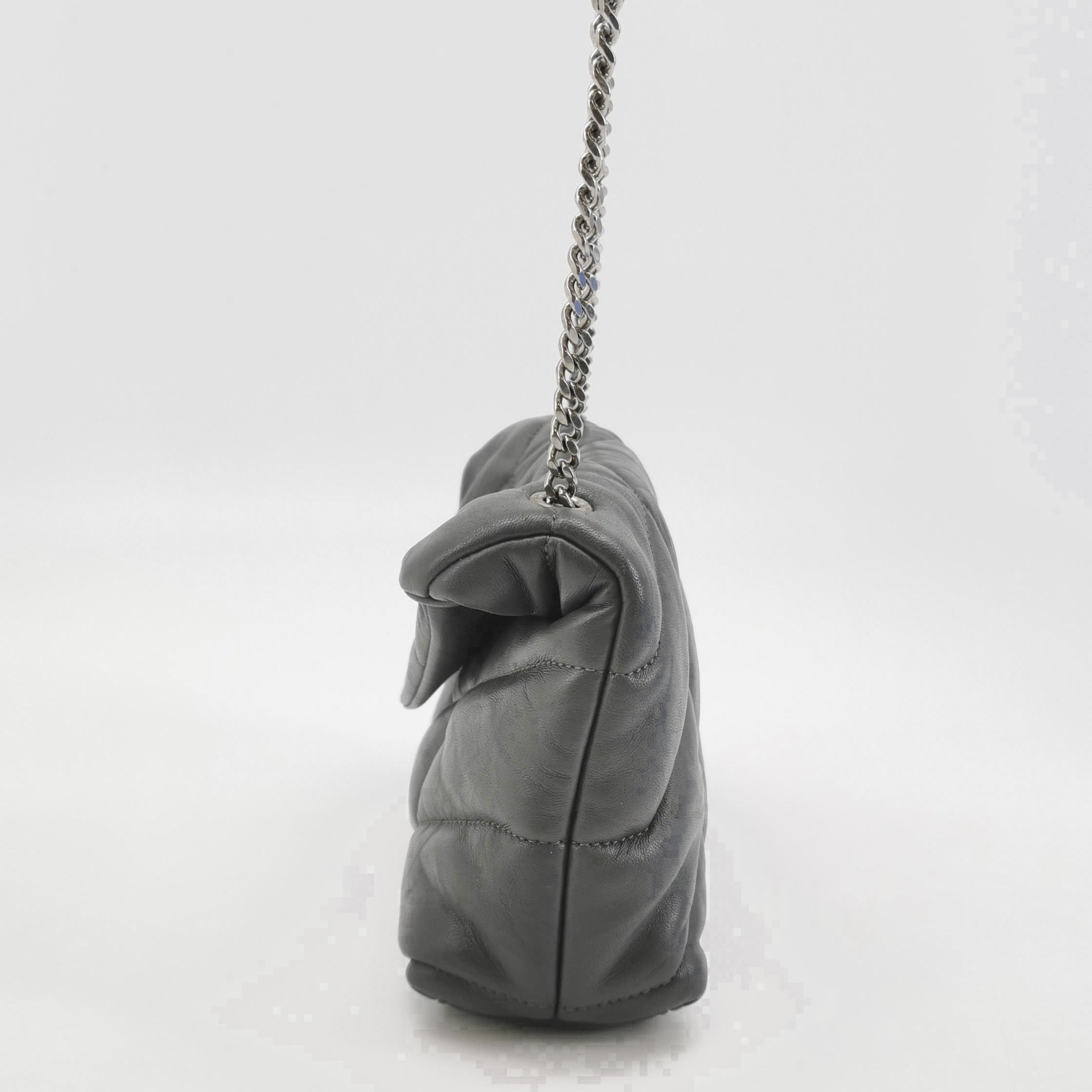 Saint Laurent Loulou Puffer Shoulder Bag Quilted Tweed Mini — photo 4 of 23