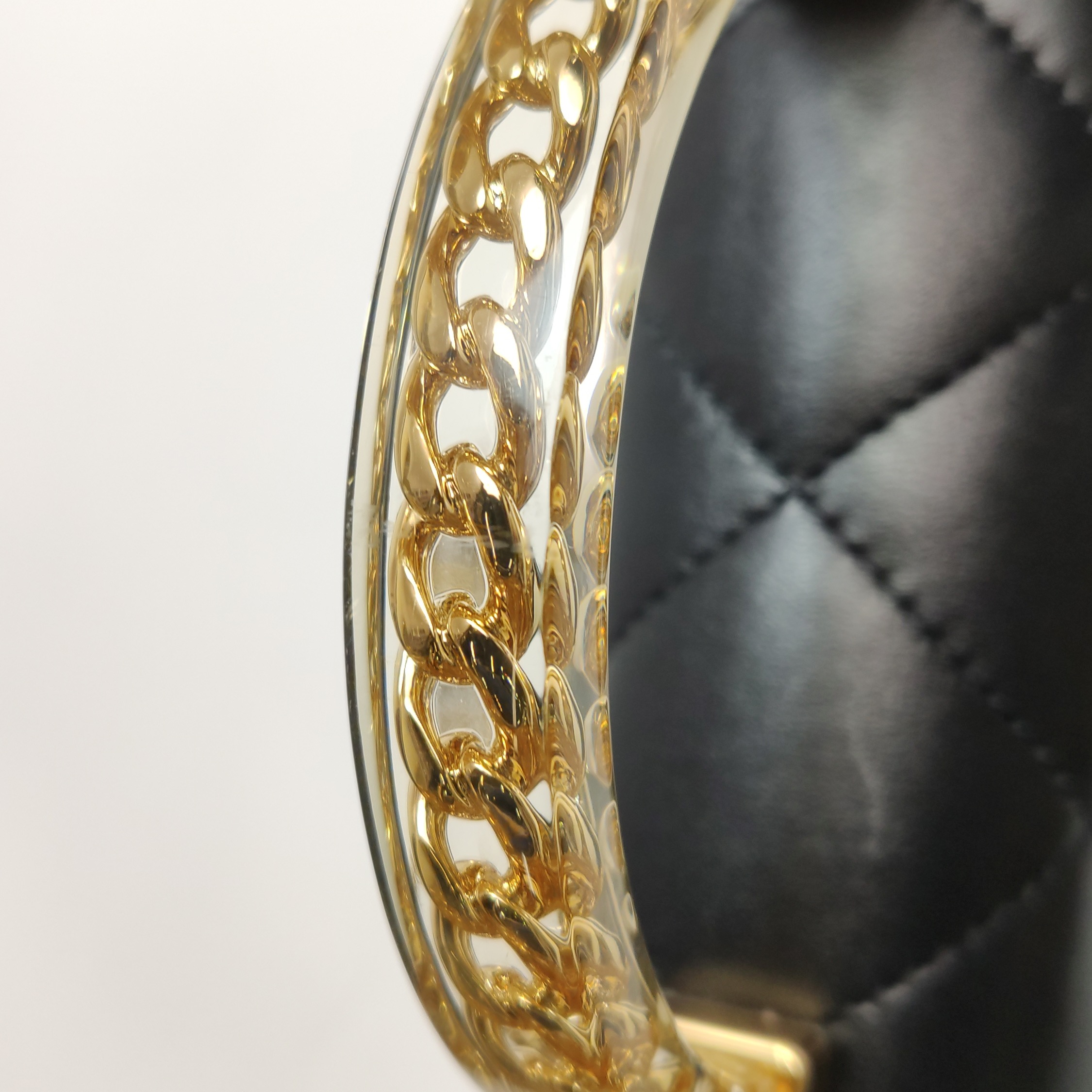 Chanel CF Handle Black Lambskin Crossbody Bag Mini — photo 13 of 21