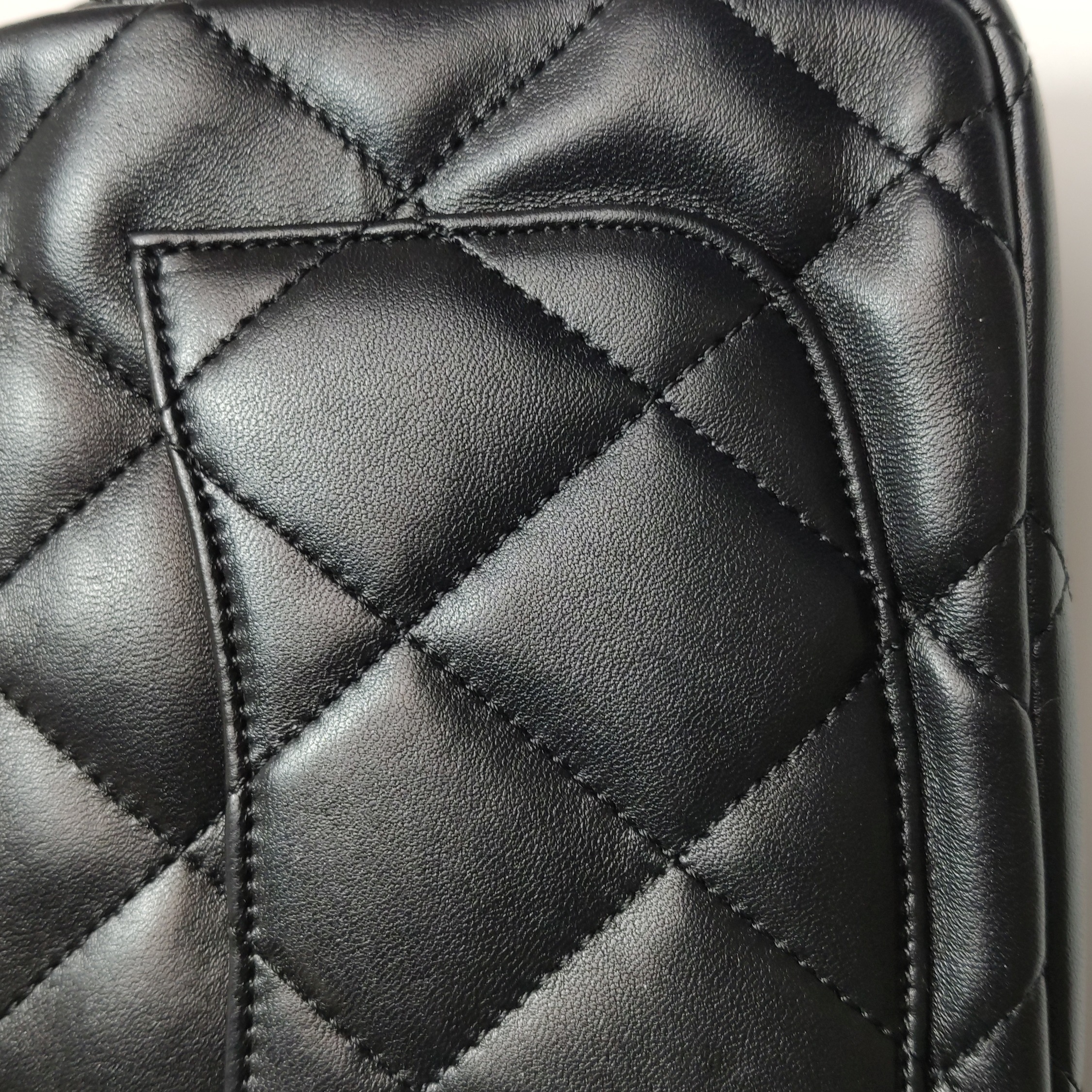 Chanel CF Handle Black Lambskin Crossbody Bag Mini — photo 18 of 21